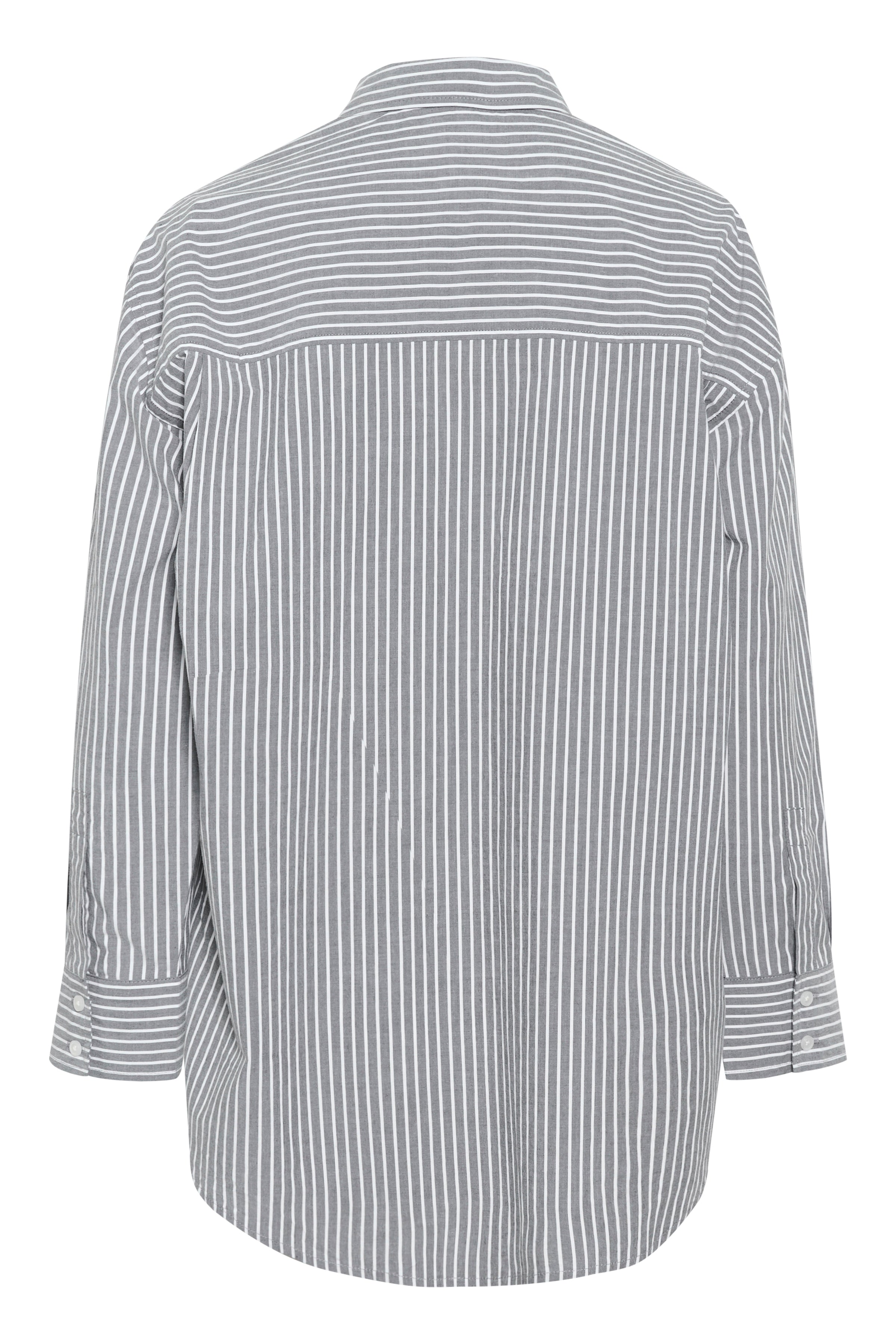 Part Two Savanna Shirt in Hydrangea blue and white stripe organic cotton