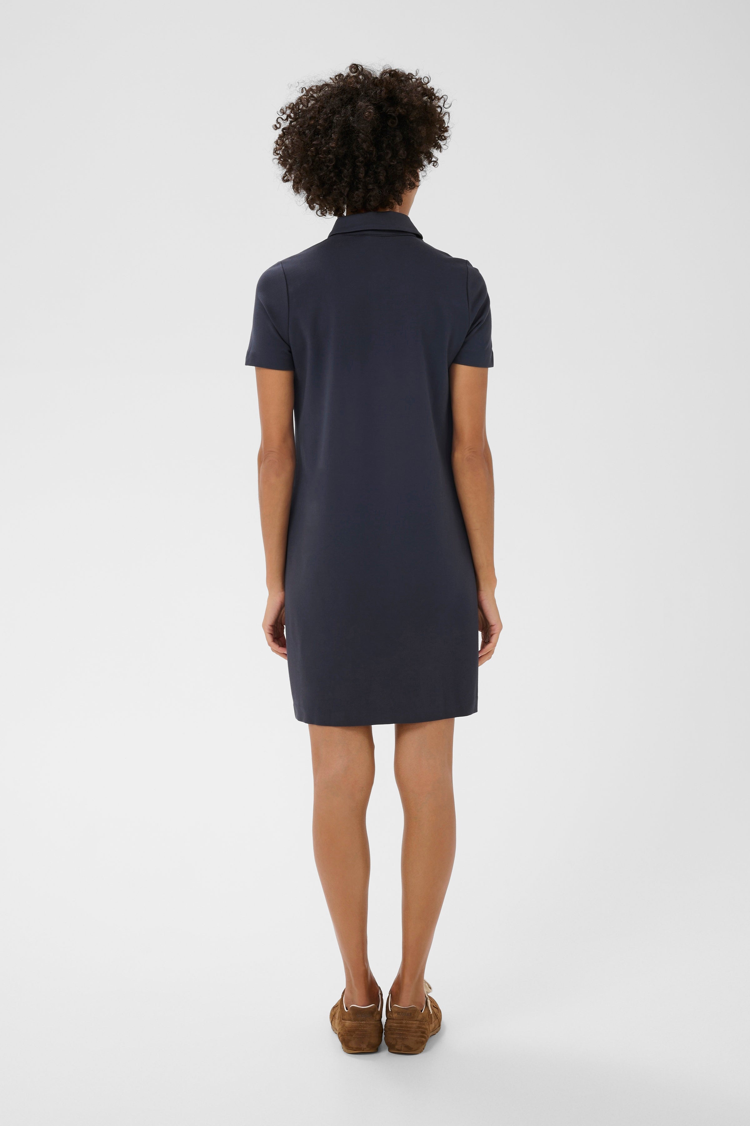 Part Two Elivia Polo Dress - Dark Navy | EcoVero Shift Dress