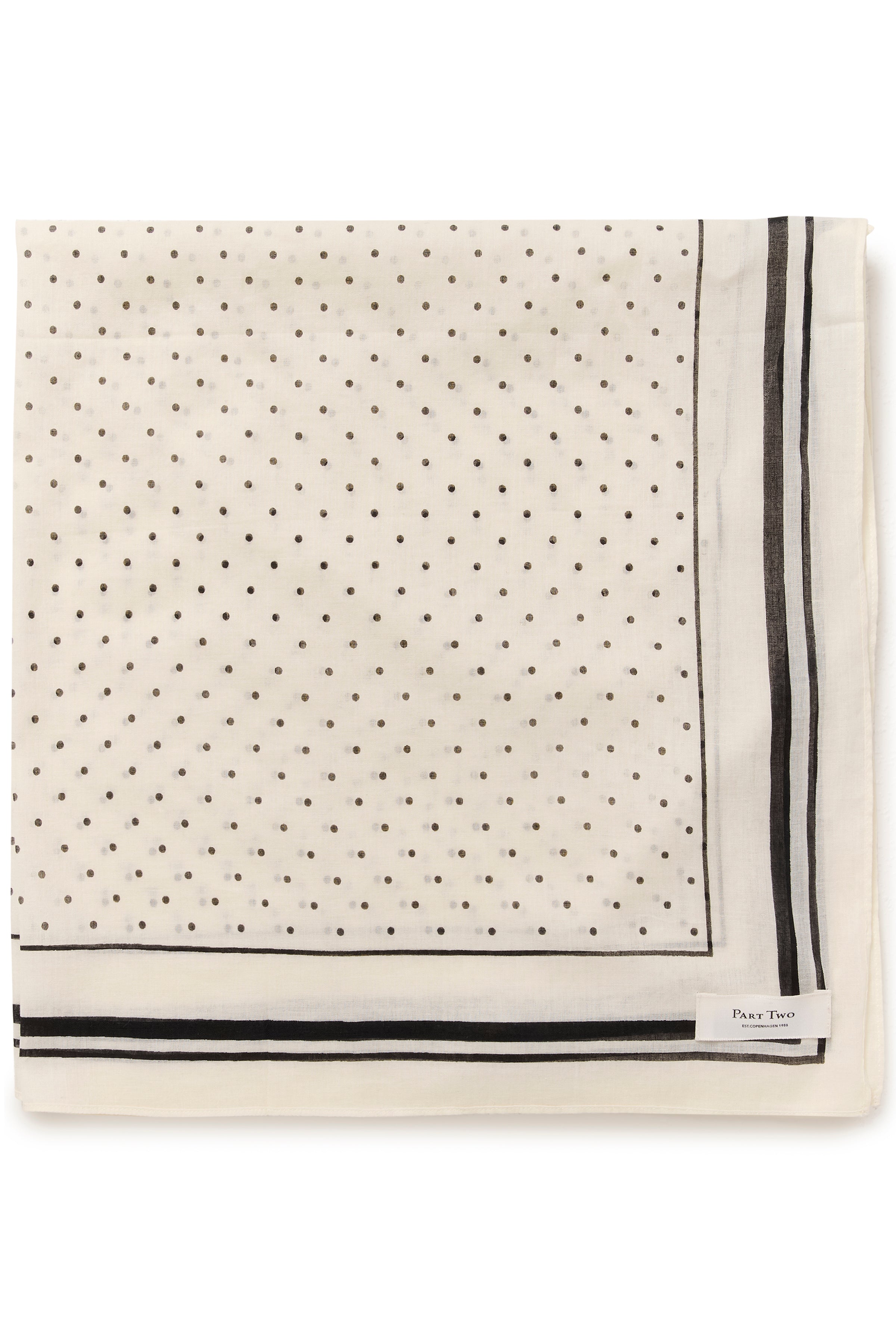 Phi Scarf - Black Dot