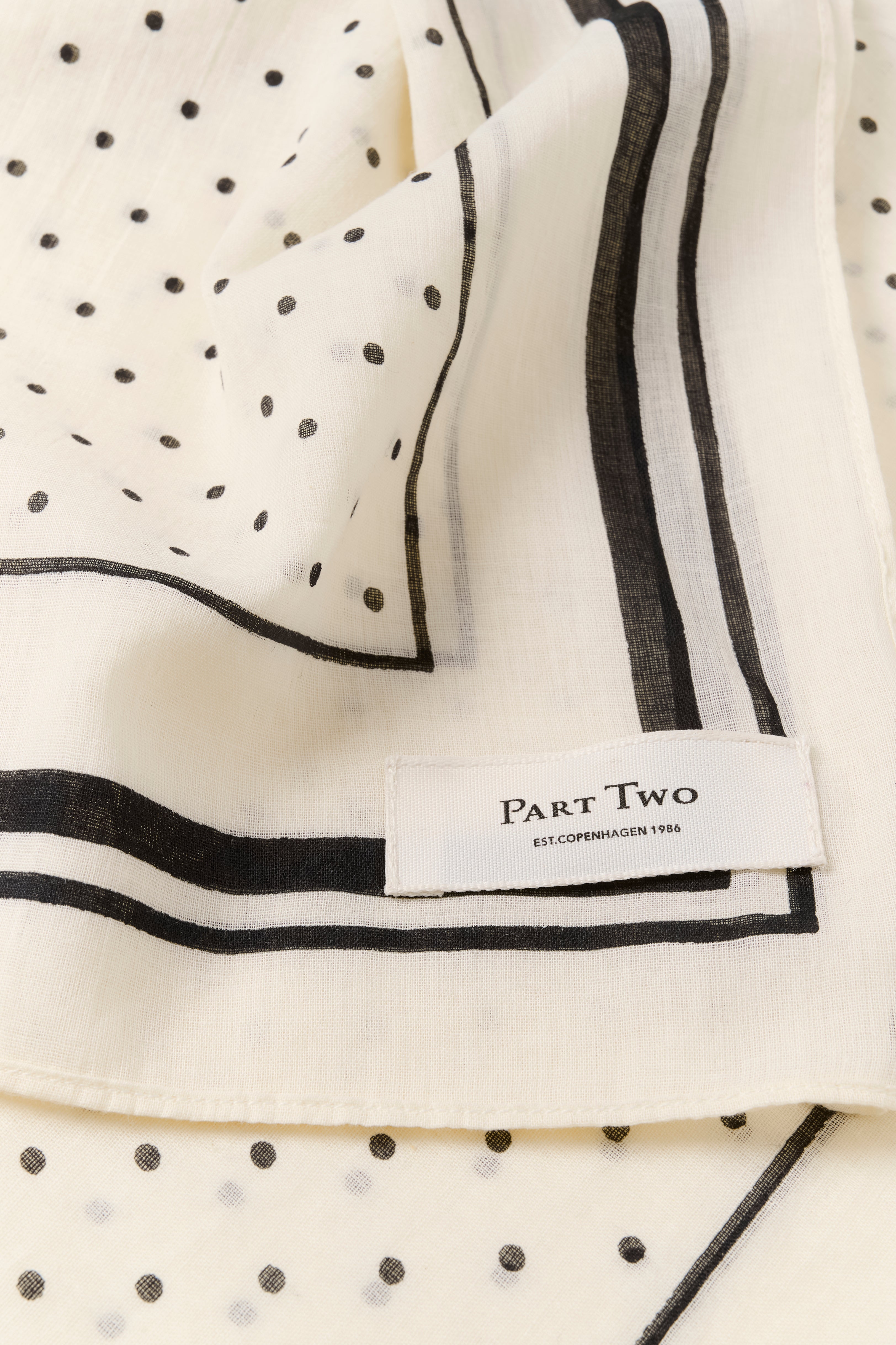 Phi Scarf - Black Dot
