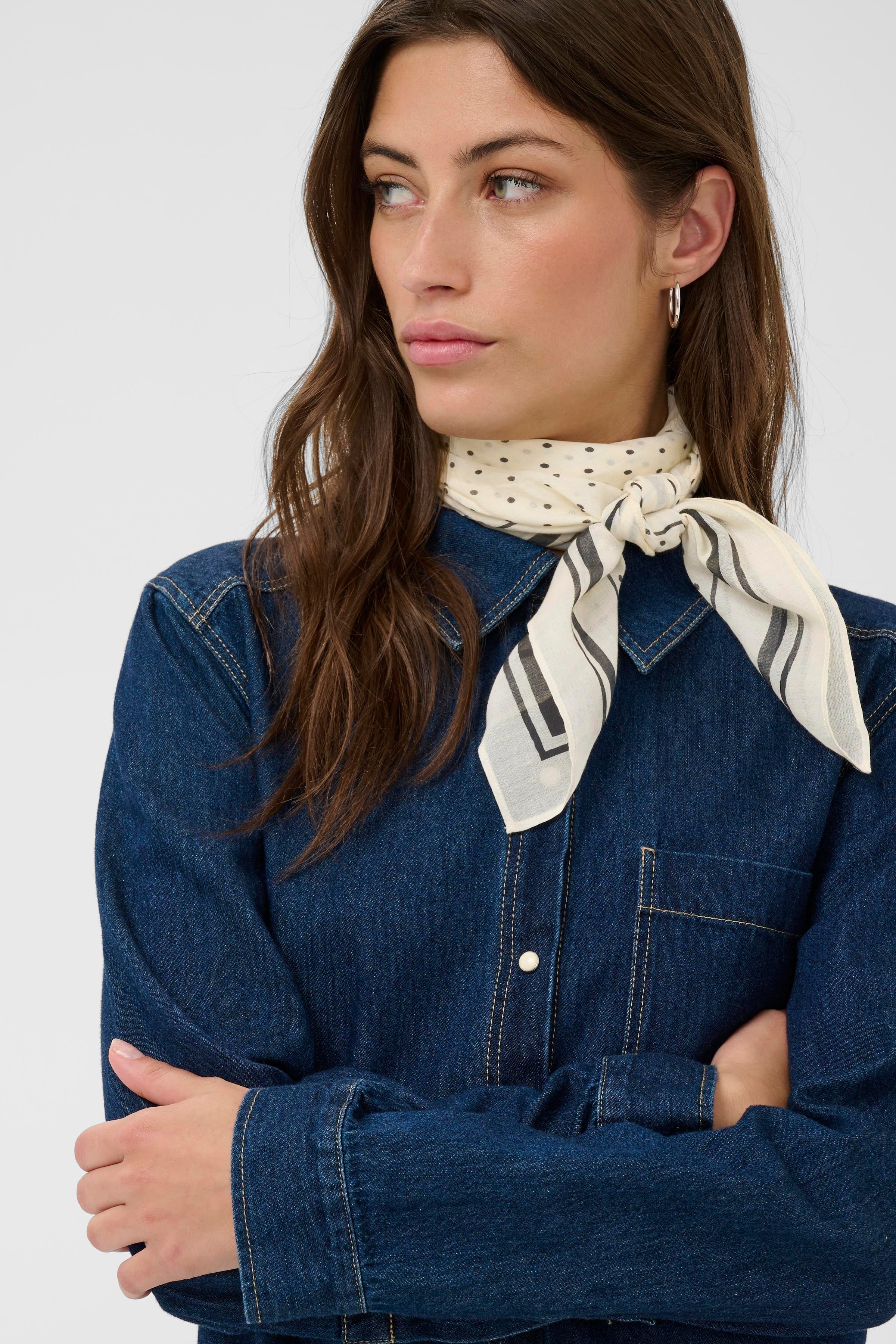 Phi Scarf - Black Dot