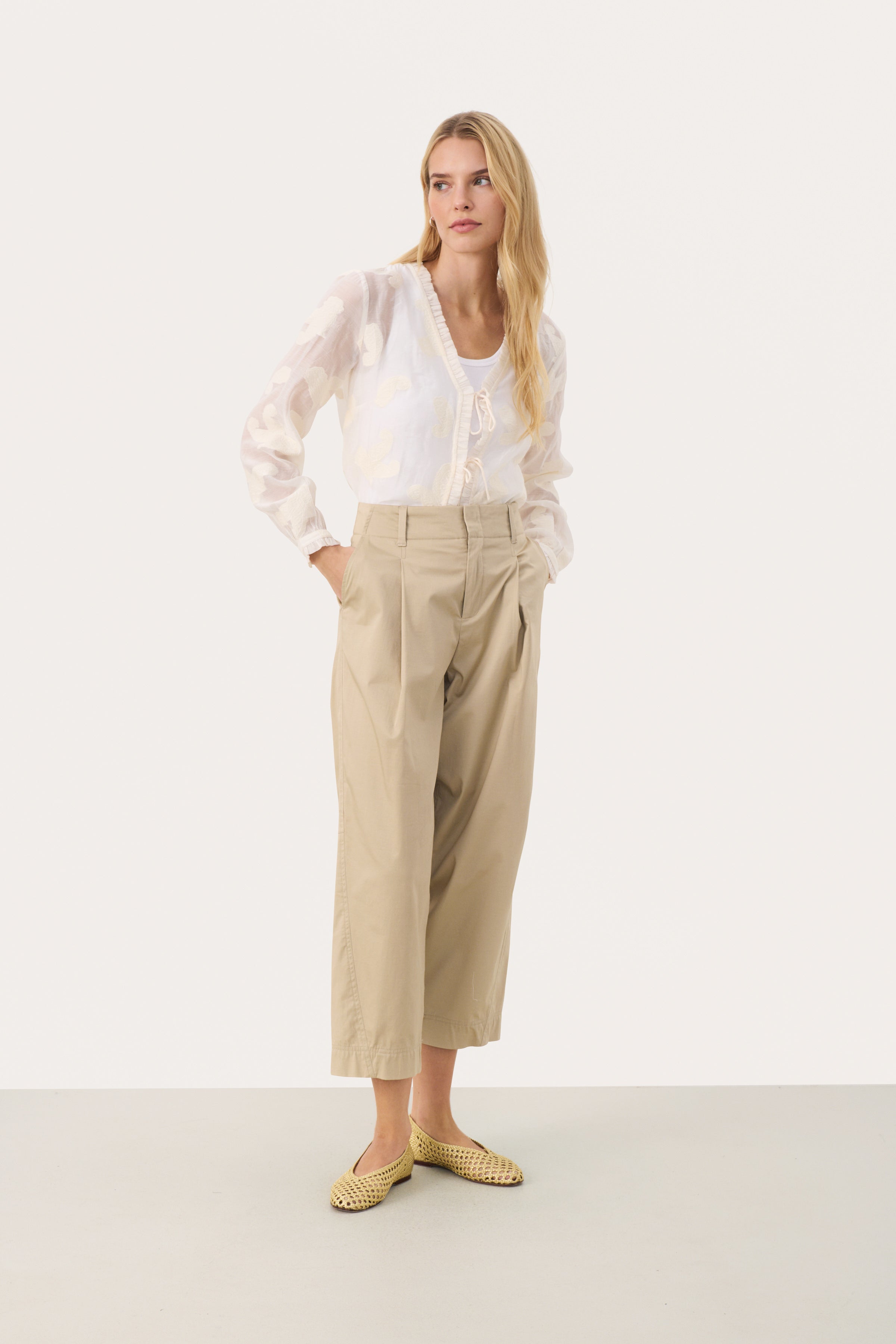 Ramizel Trouser - White Pepper