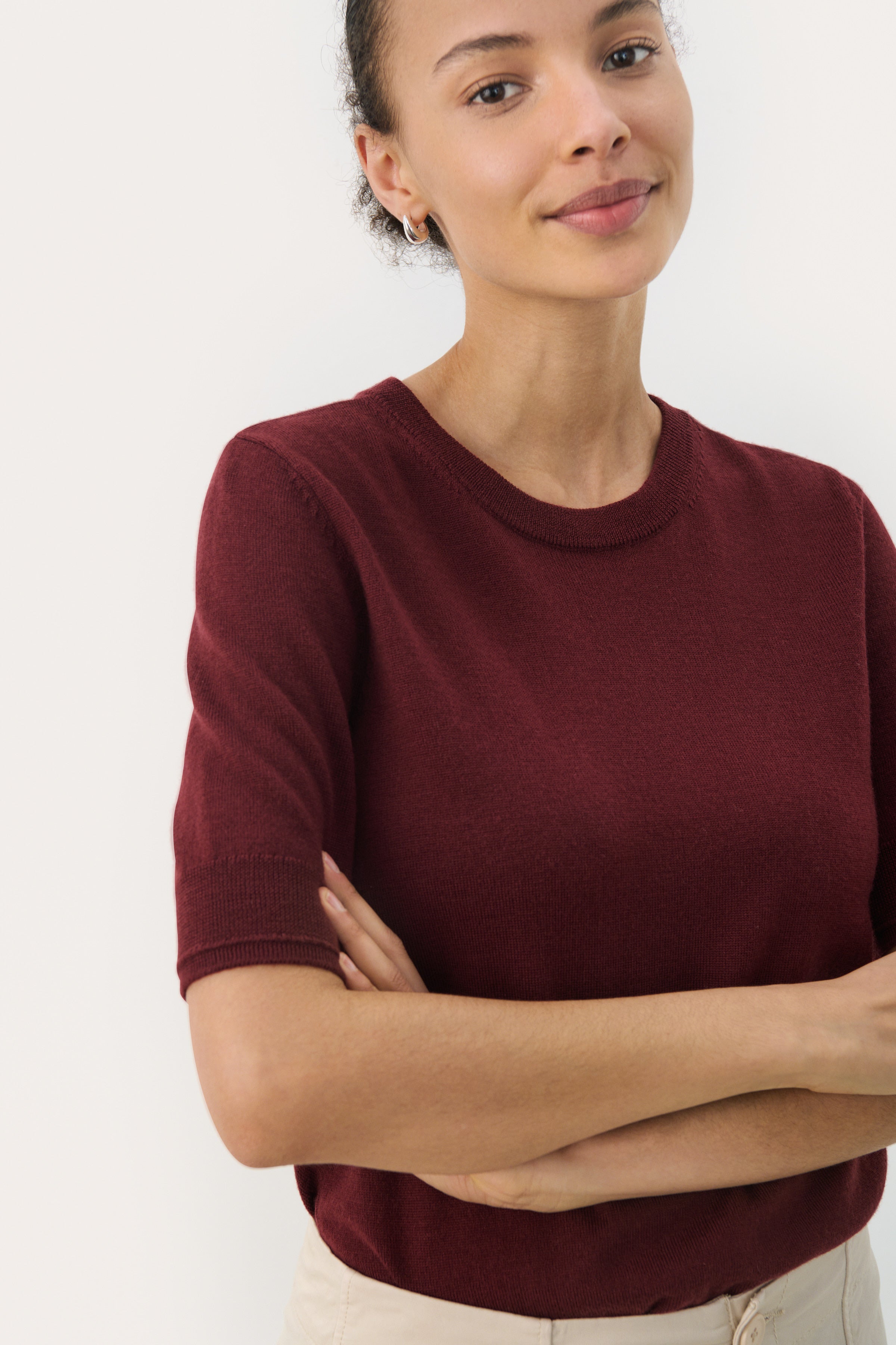 Natanya Pullover - Tawny Port