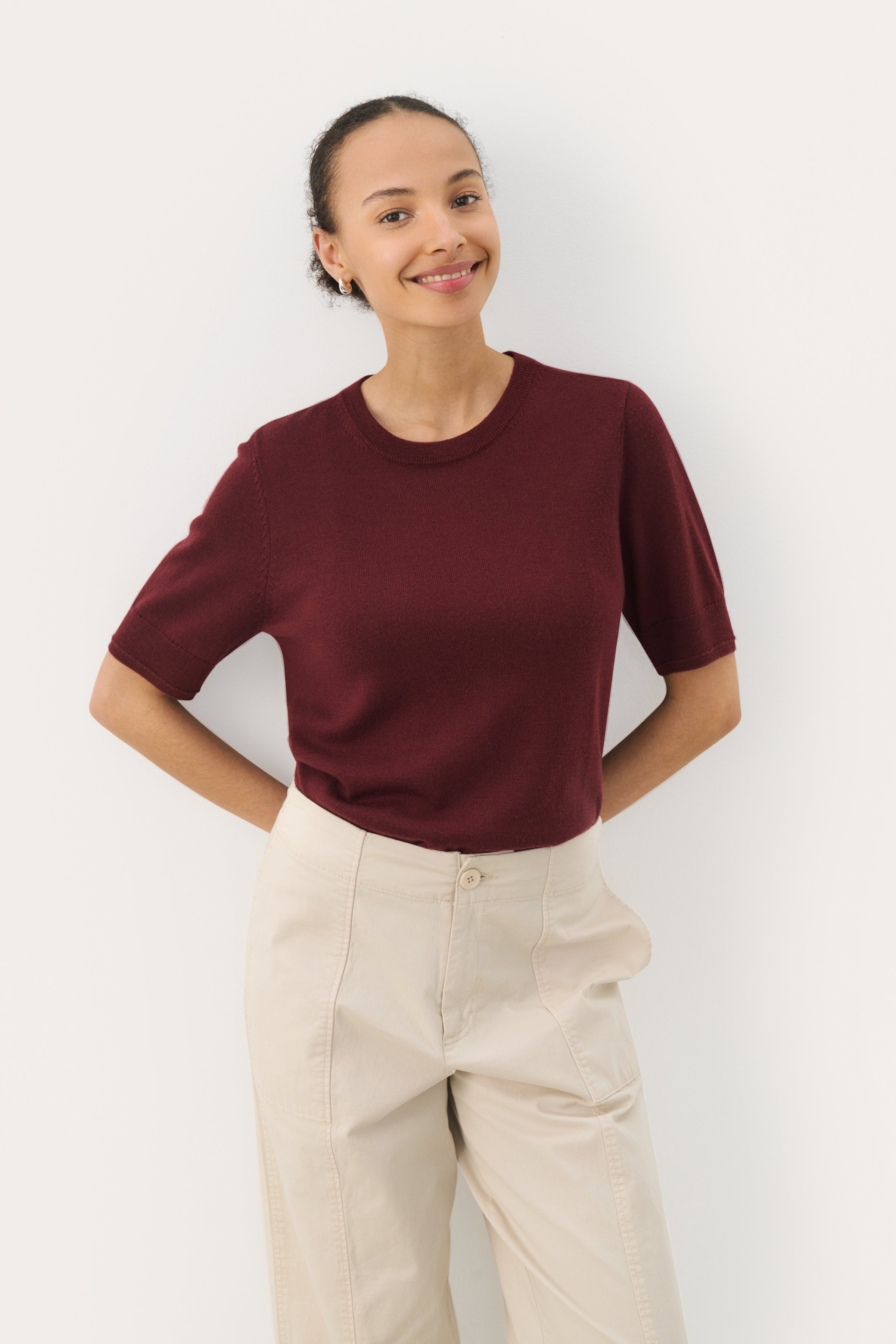 Natanya Pullover - Tawny Port