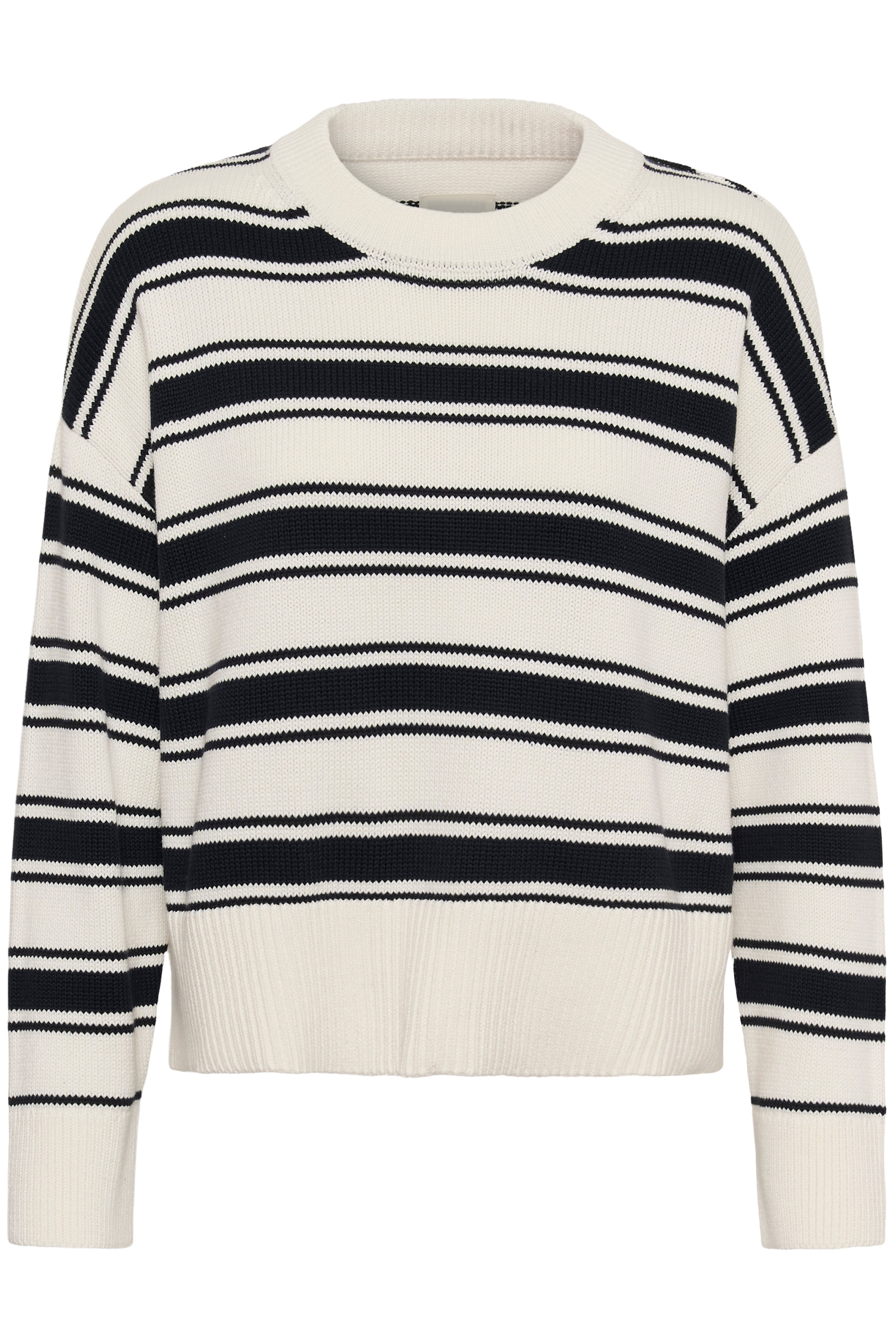 Serafine Pullover - Dark Navy Trio Stripe