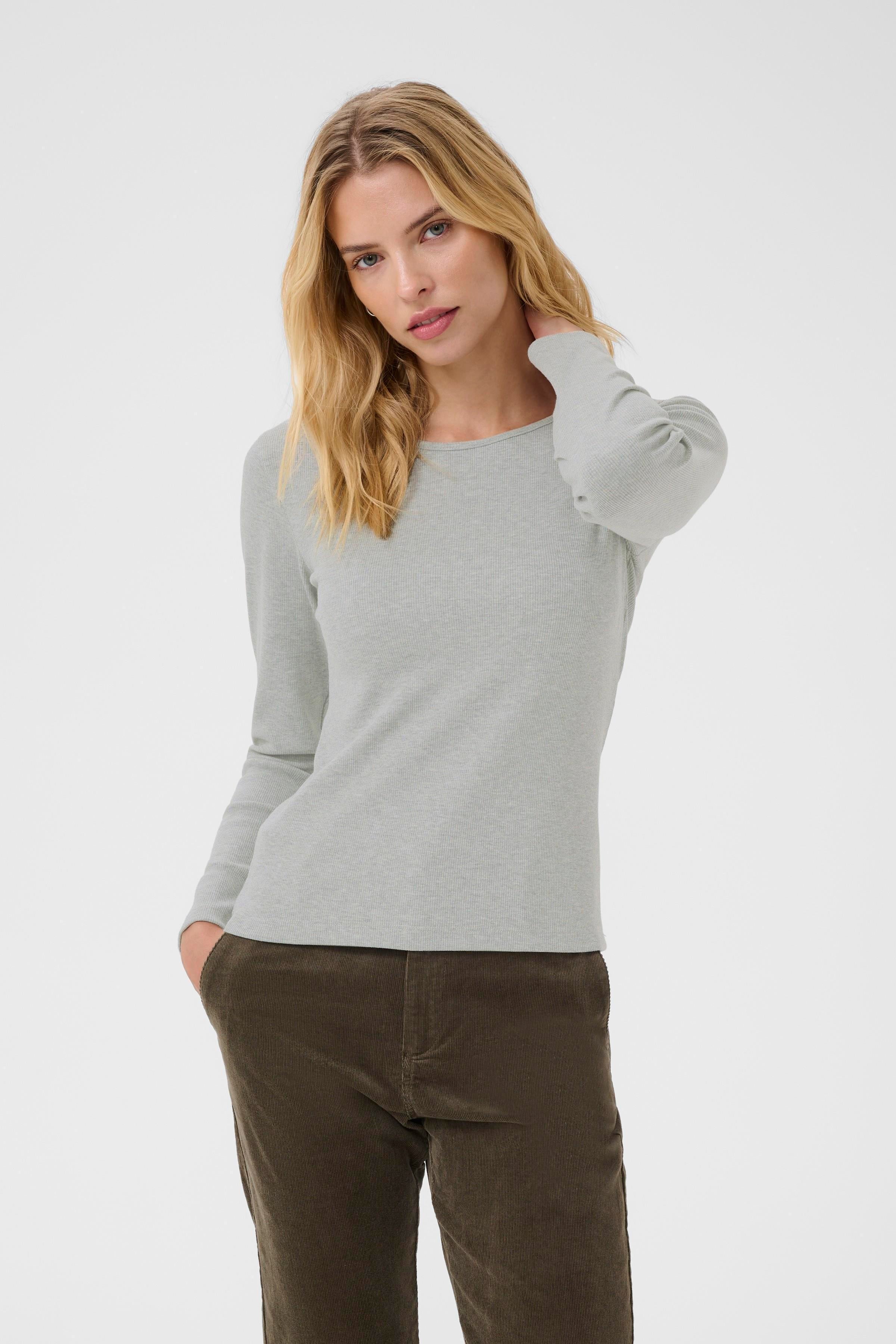 Sassia T-Shirt - Medium Grey Melange