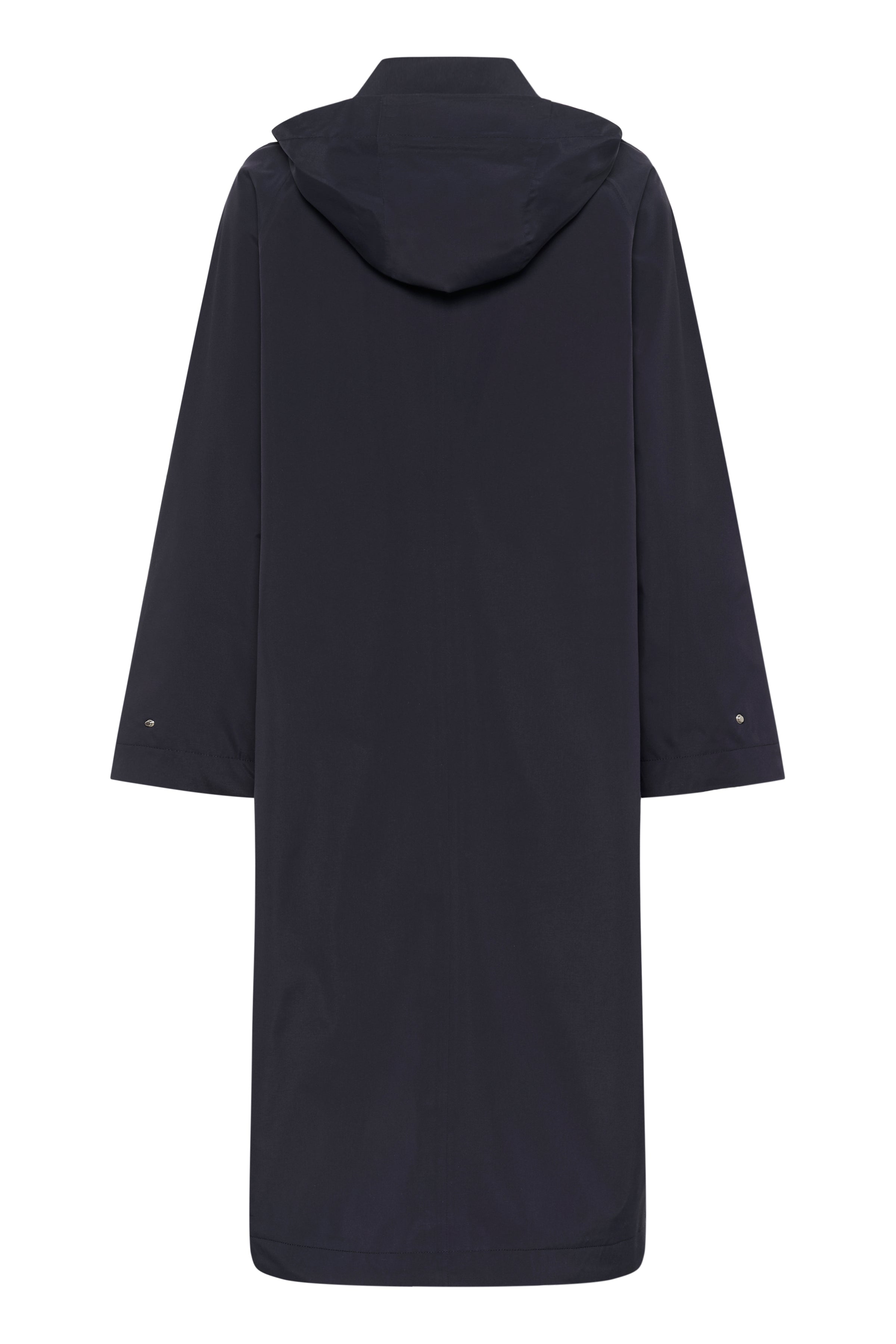 Part Two Yoko Raincoat - Dark Navy | Loose Fit Midi Rain Jacket