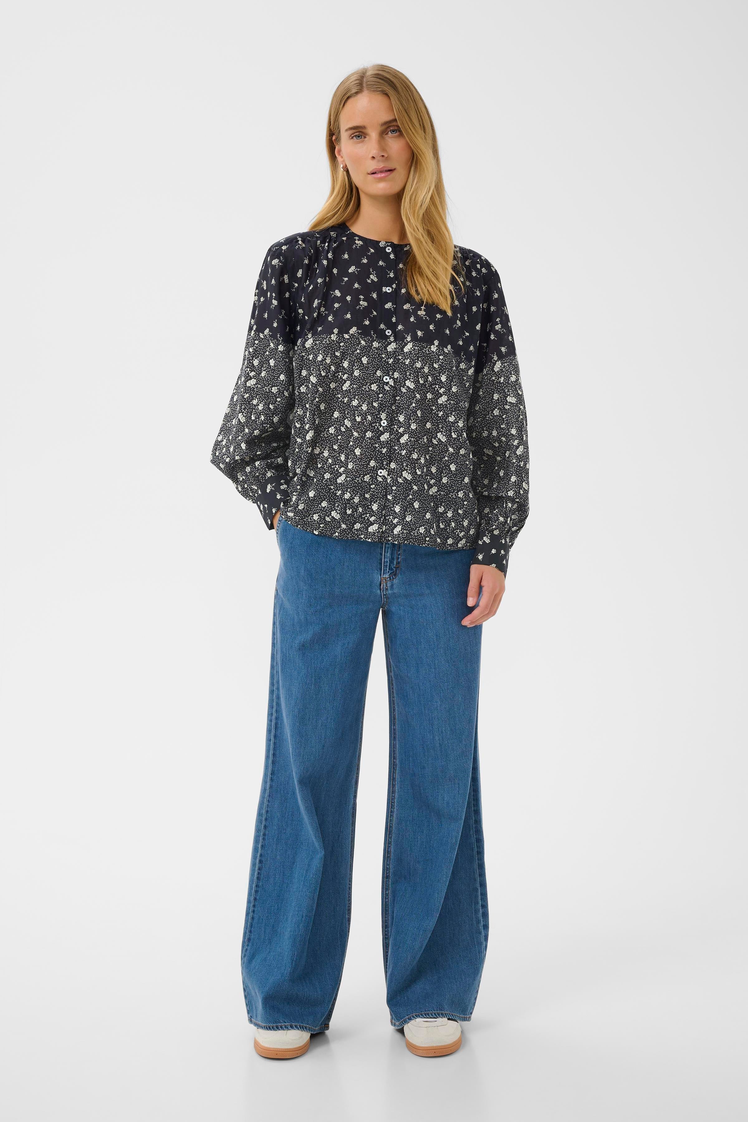 Yanina Top - Dark Navy