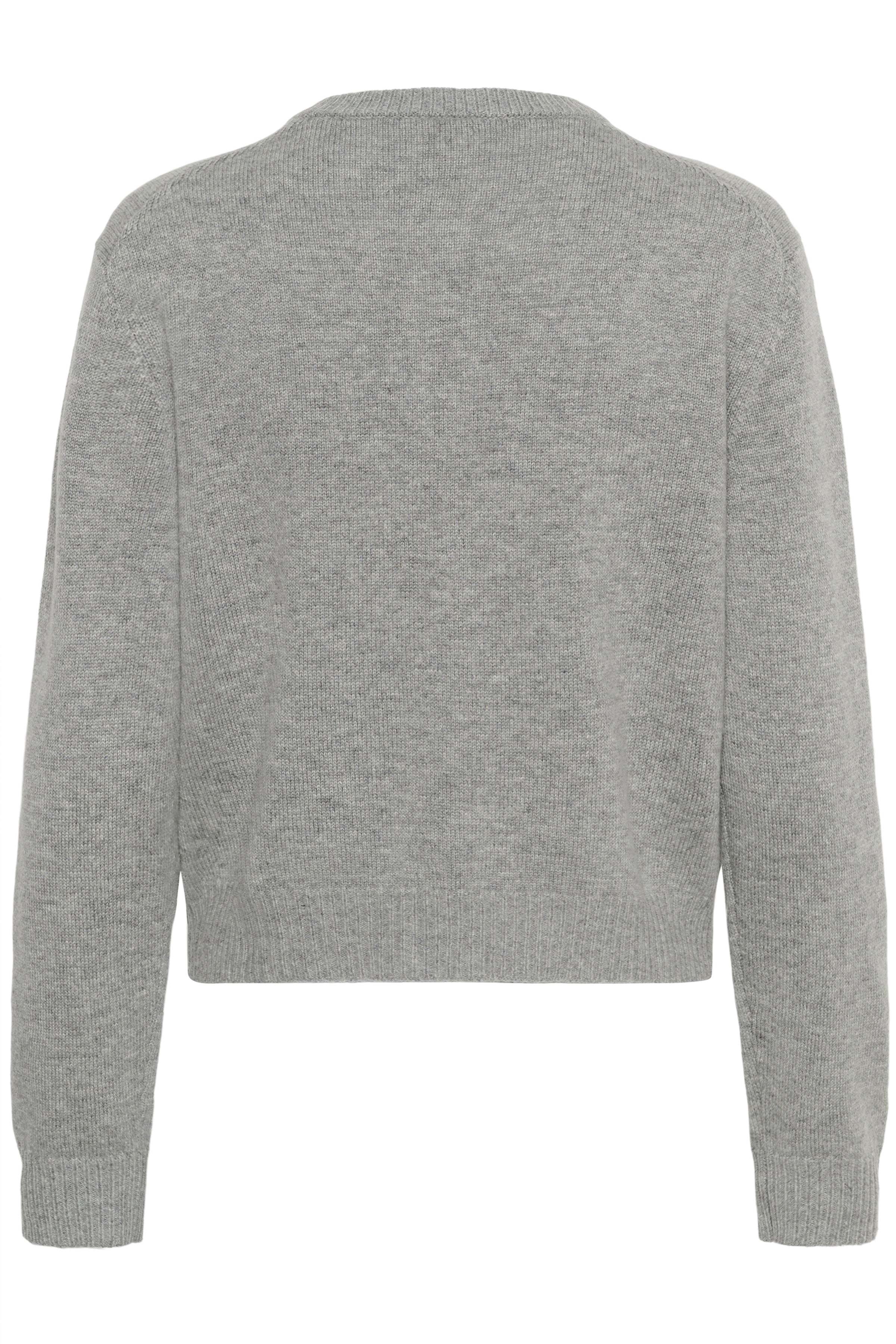 Yalda Cardigan - Medium Grey Melange