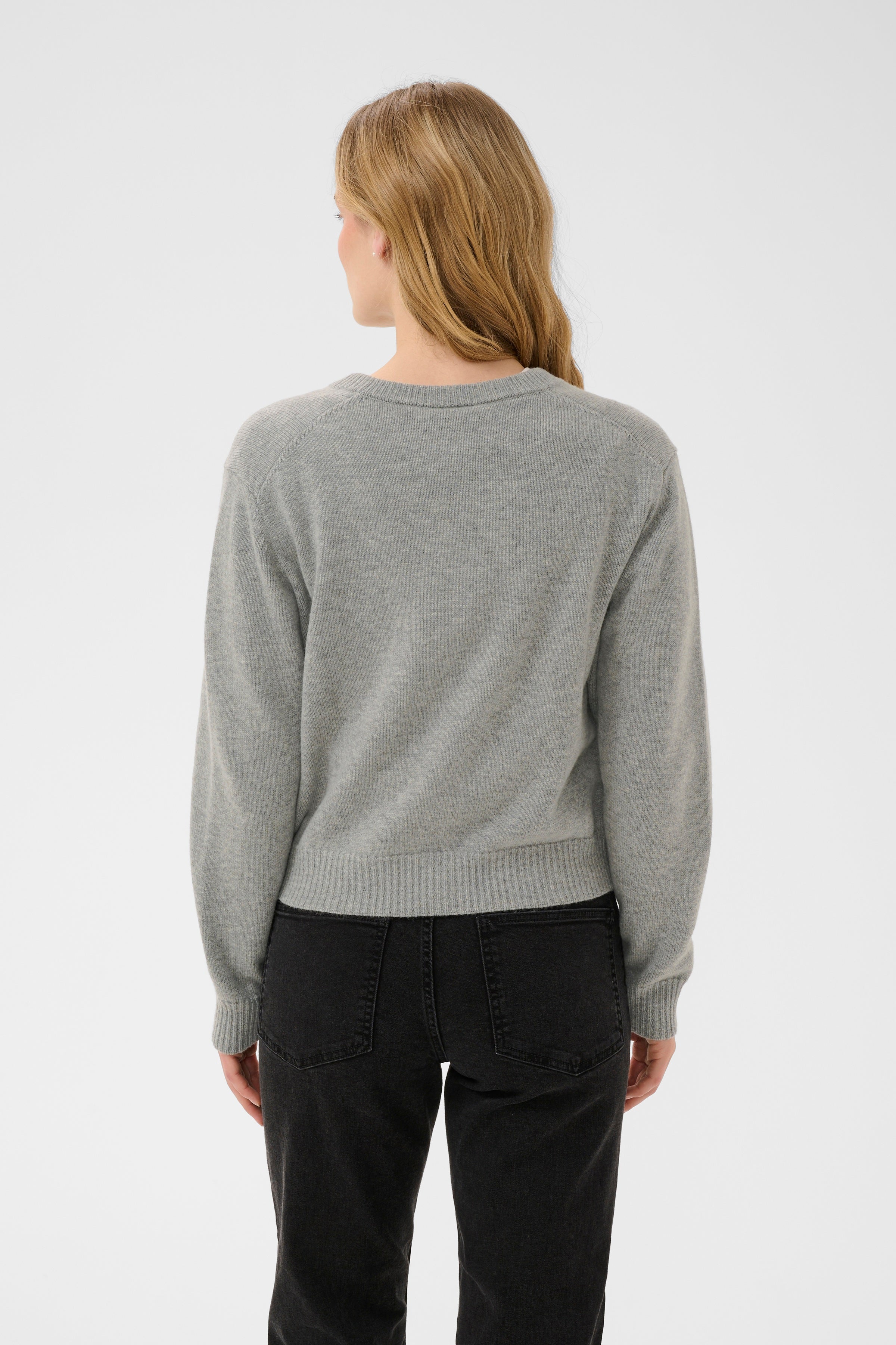 Yalda Cardigan - Medium Grey Melange