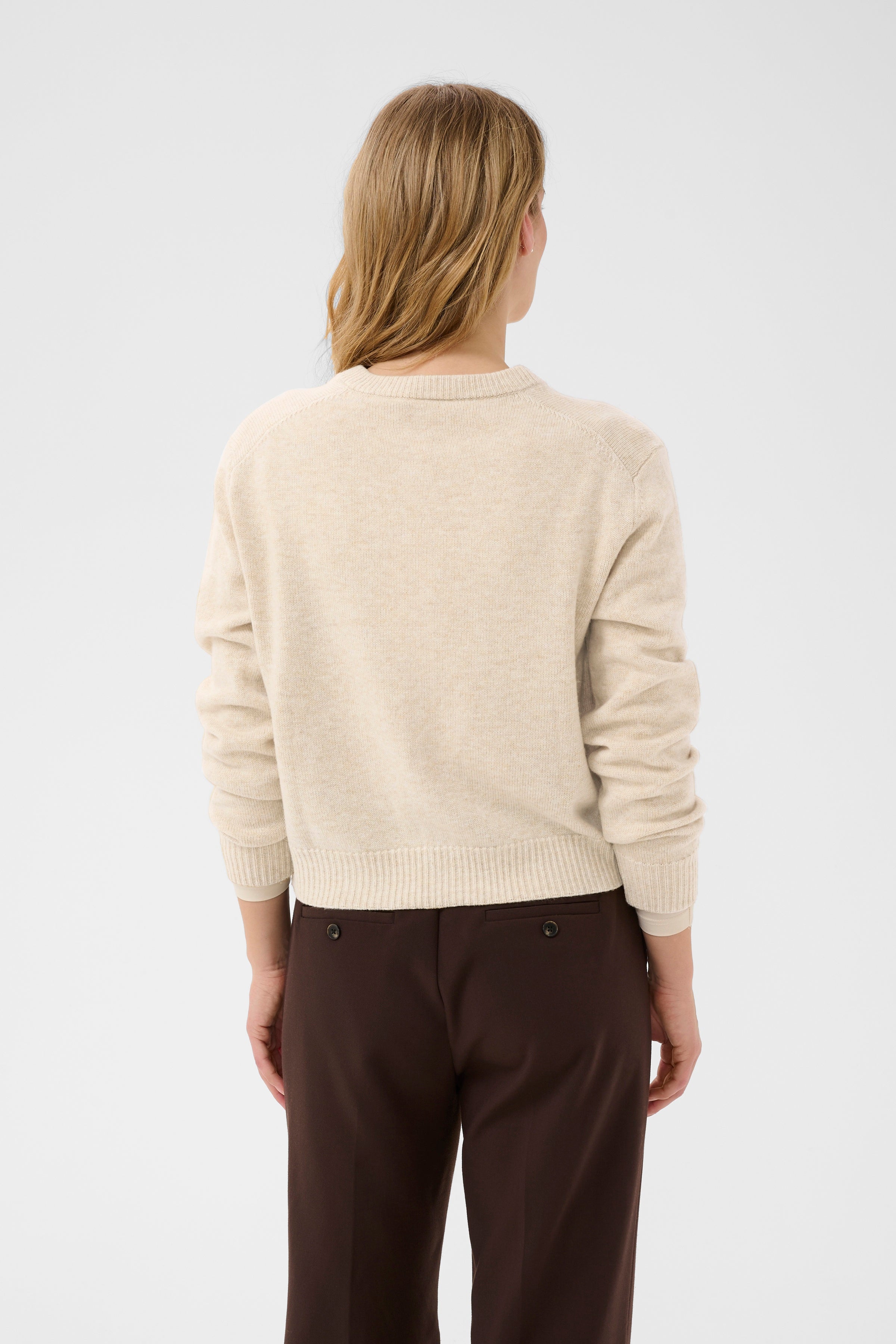 Yalda Cardigan - Off White Melange