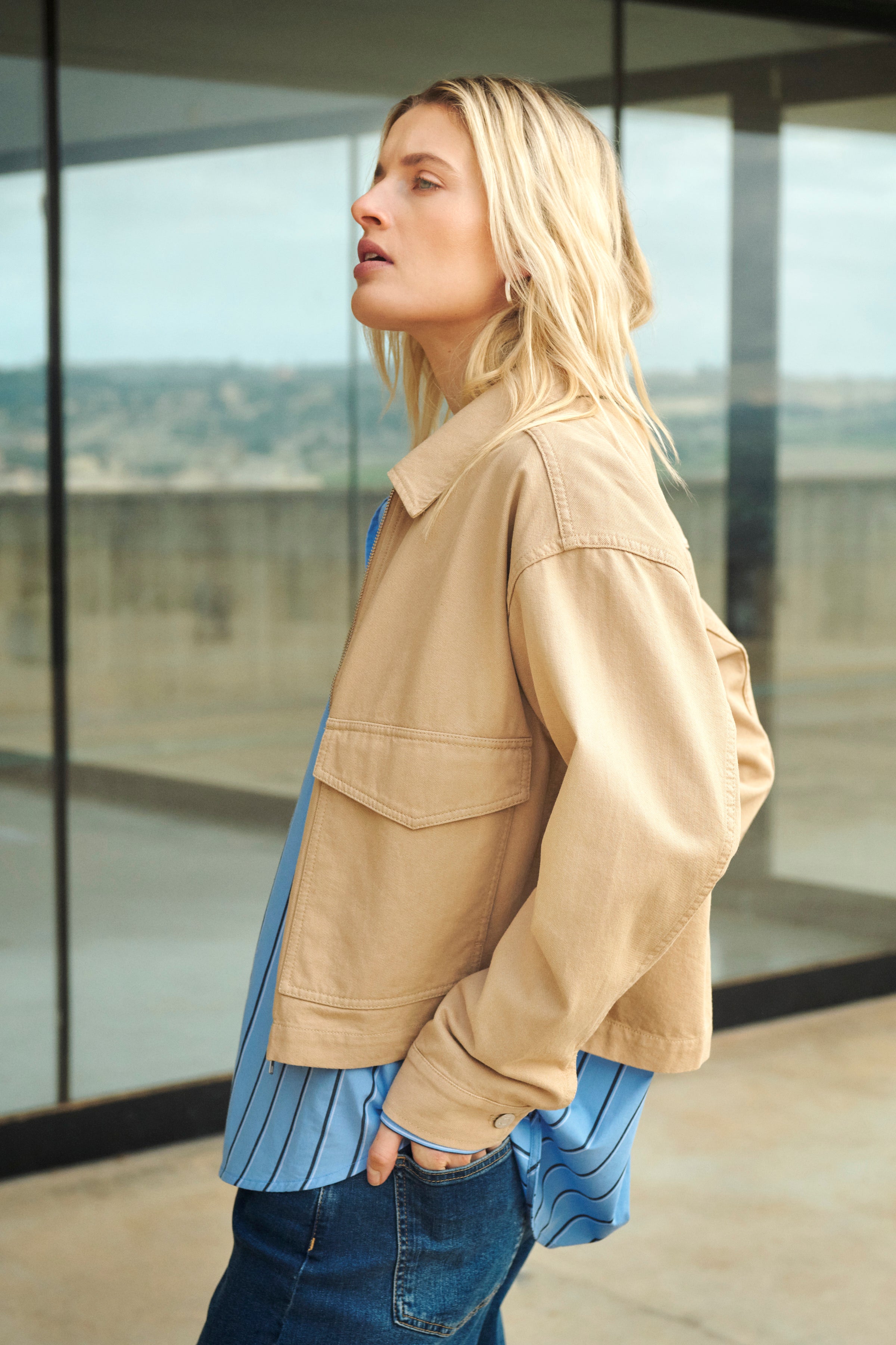 Aleksandra Jacket - Travertine
