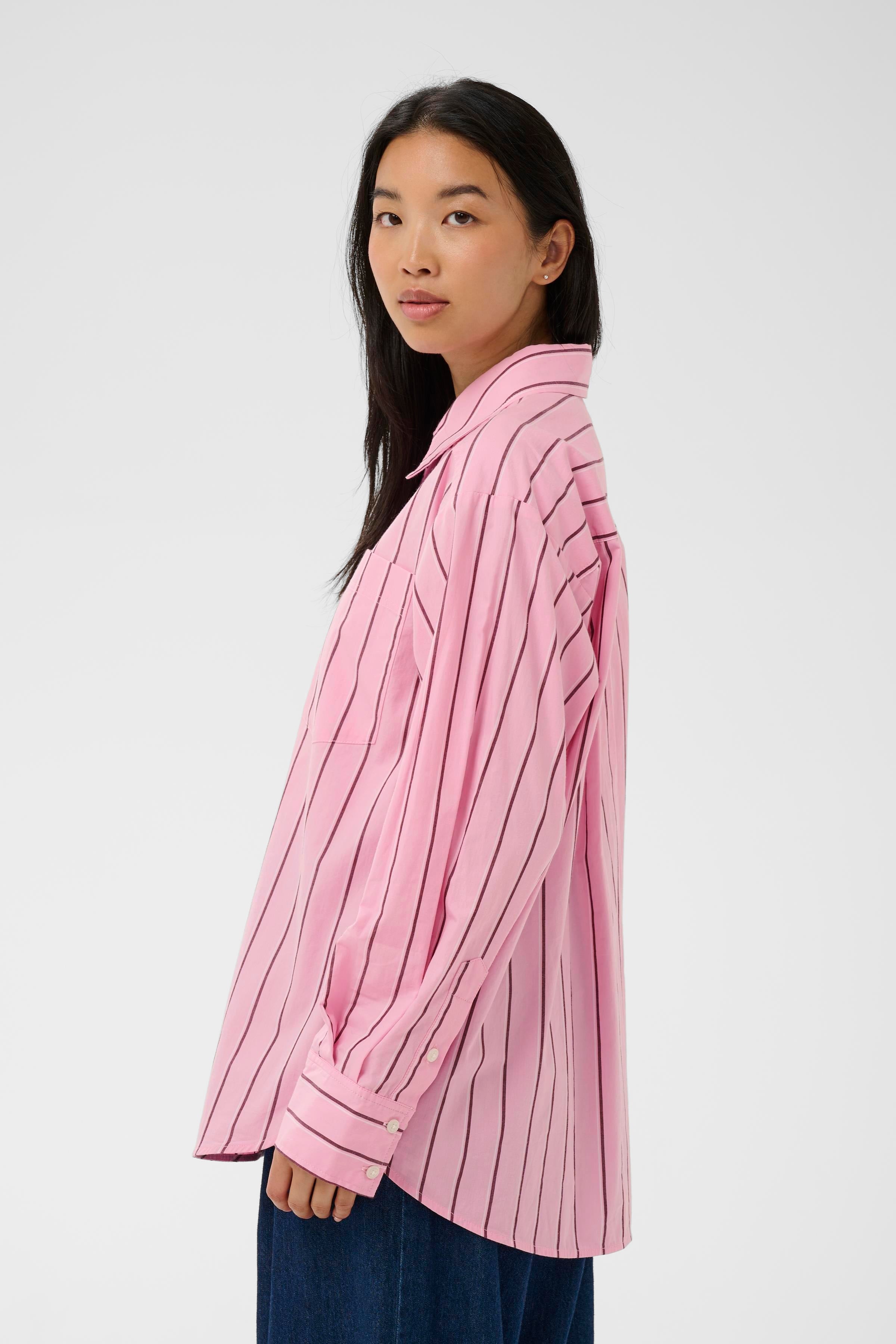 Anabella Shirt - Pink Stripe