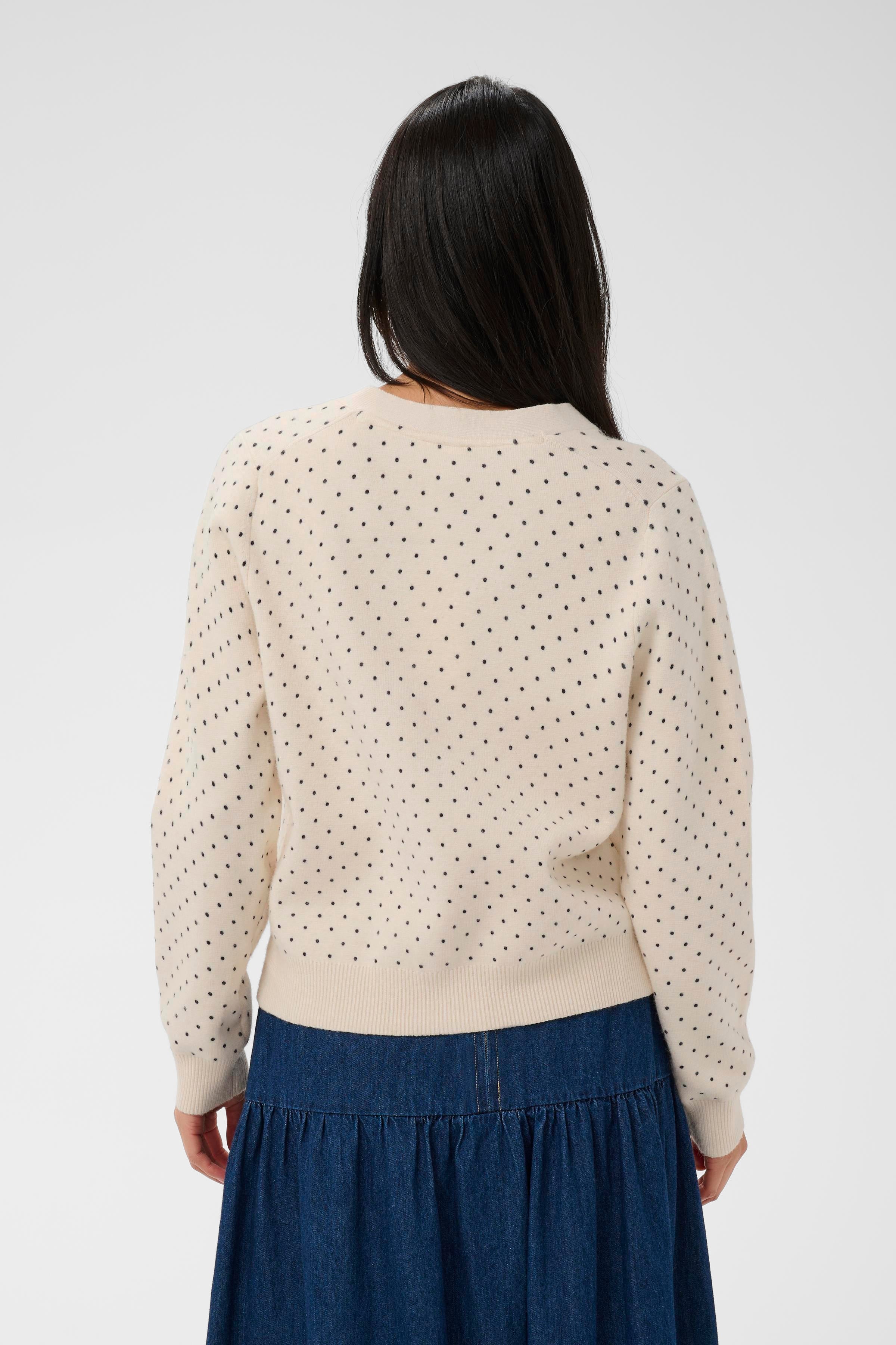 Anessa Cardigan - Dark Navy Dot