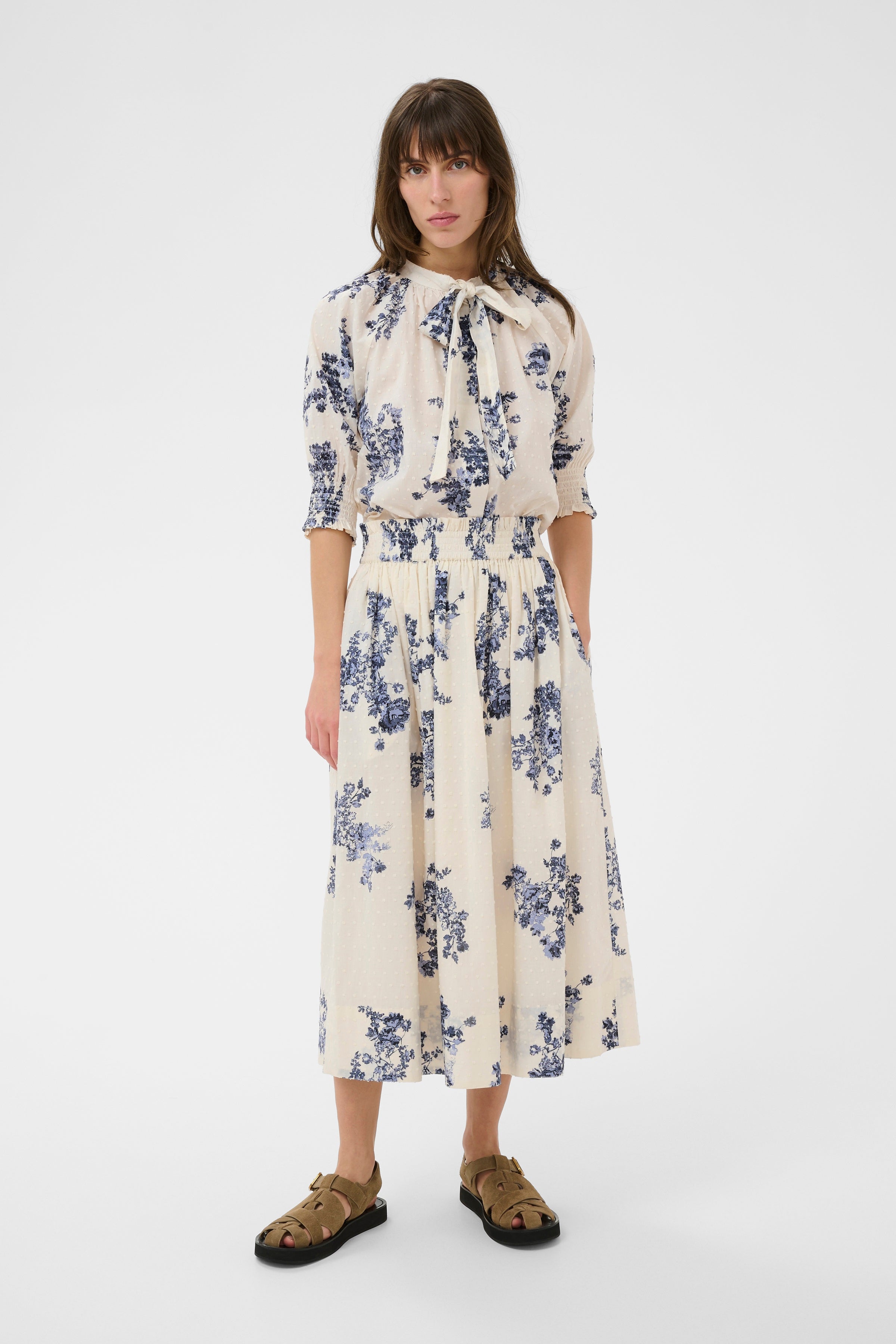 Amaia Skirt - Blue Shadow Flow