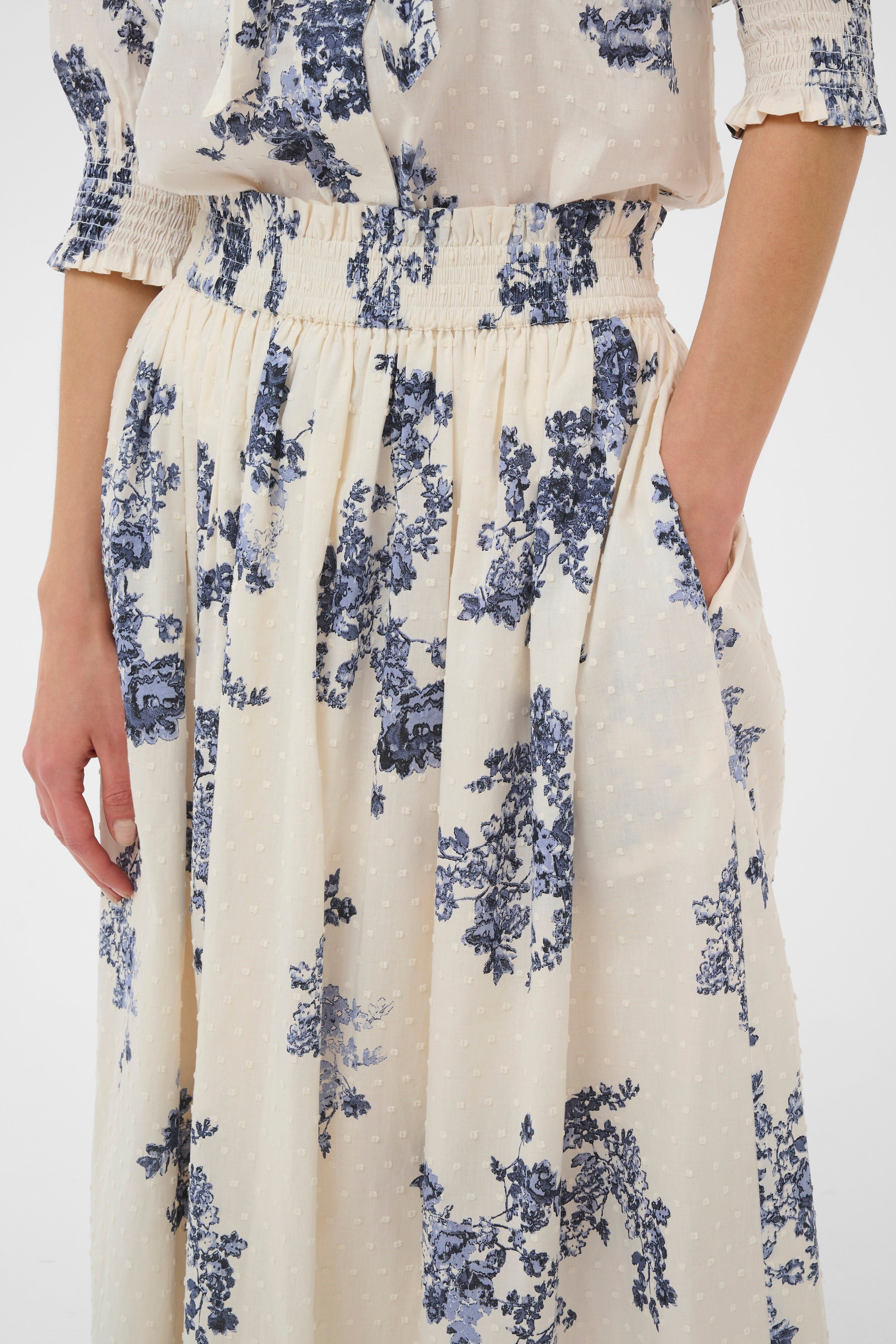 Amaia Skirt - Blue Shadow Flow
