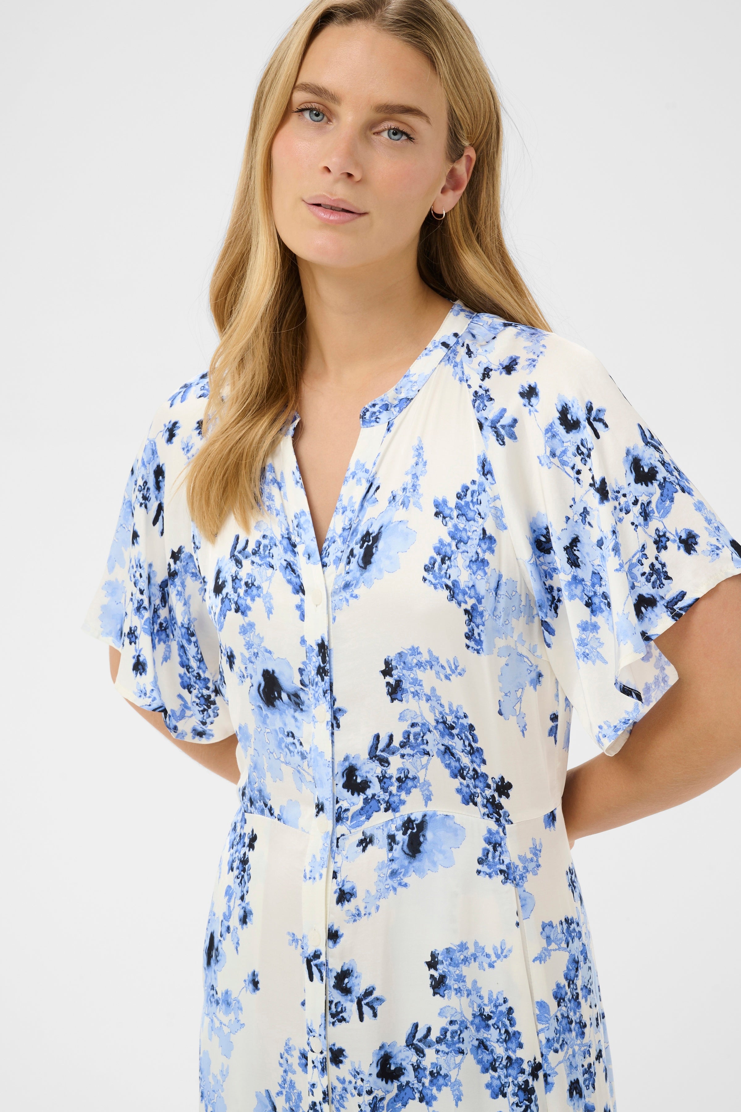 Alaja Dress - Blue Flower