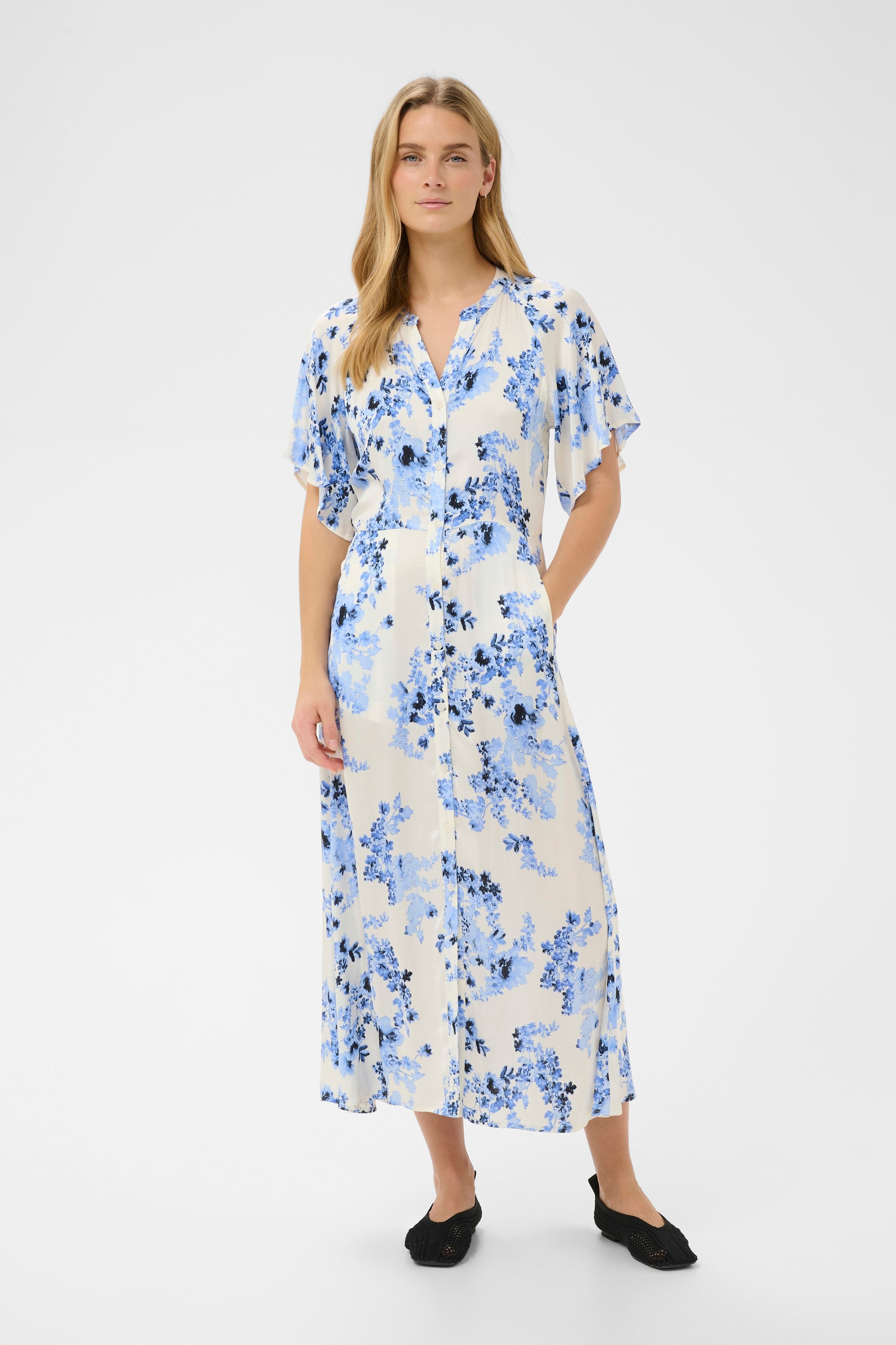 Alaja Dress - Blue Flower