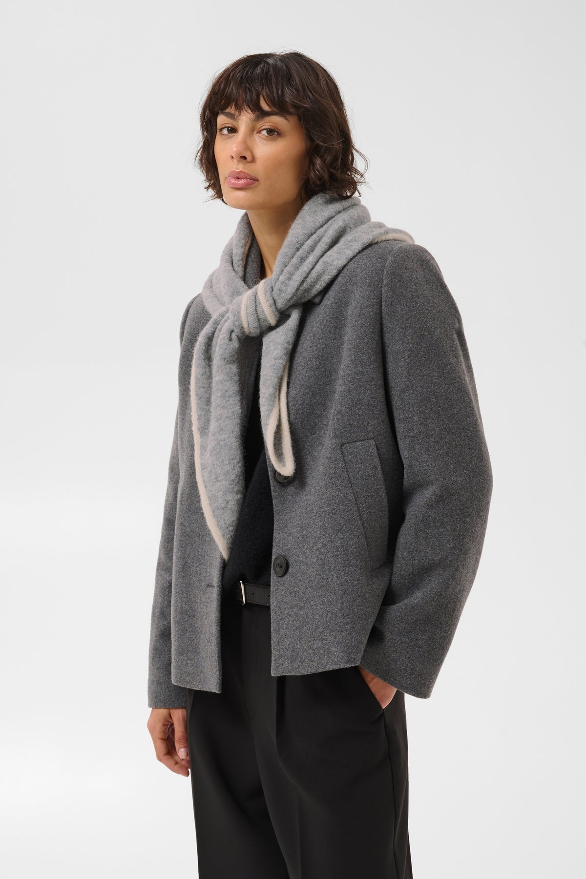 Cimya Scarf - Steeple Gray Melange