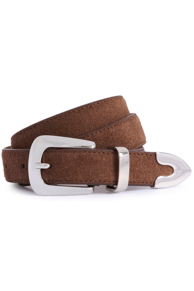Filua Suede Belt - Dark Brown
