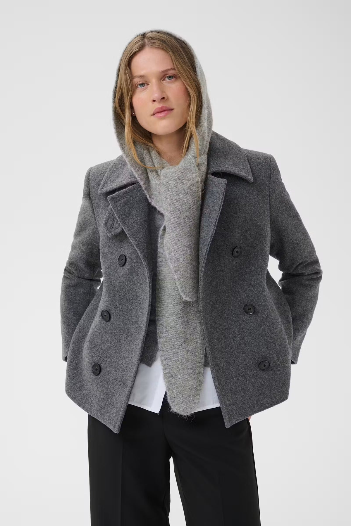 Charline Scarf - Steeple Gray Melange