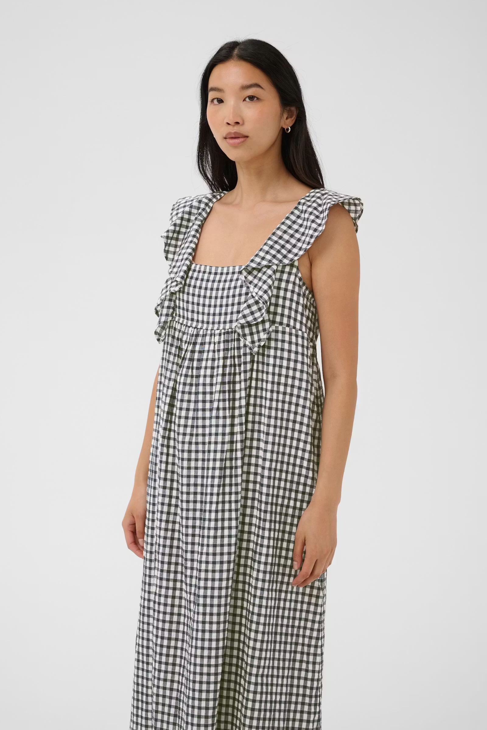 Birthine Dress - Blue Check