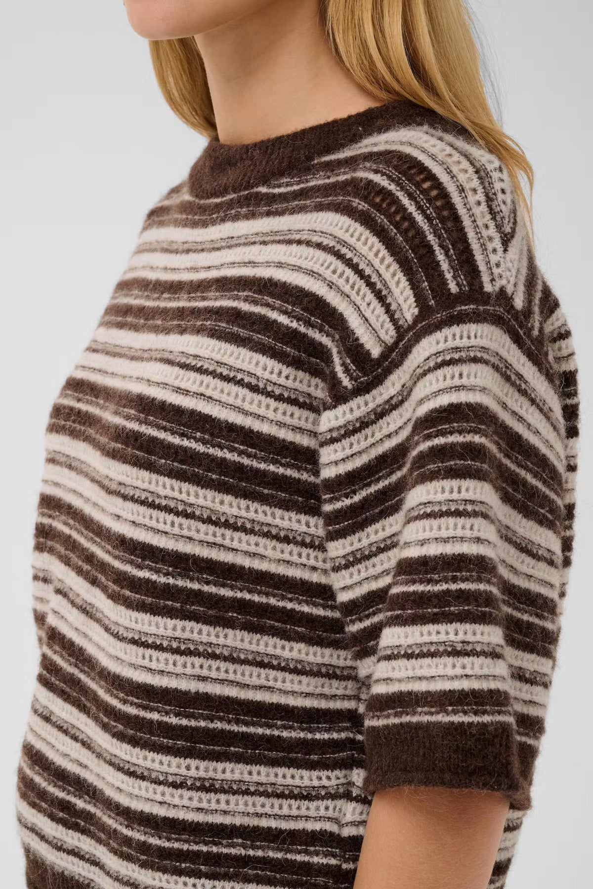 Cerys Pullover - Brown/French Oak Stripe