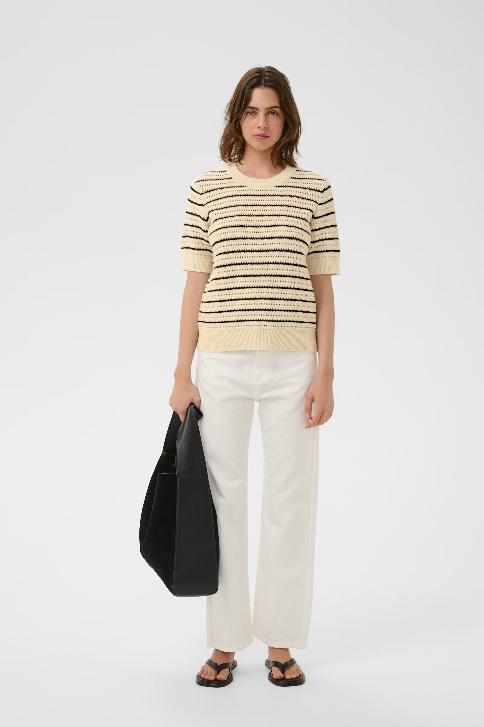 Nelli Top - Black/ Whisper White