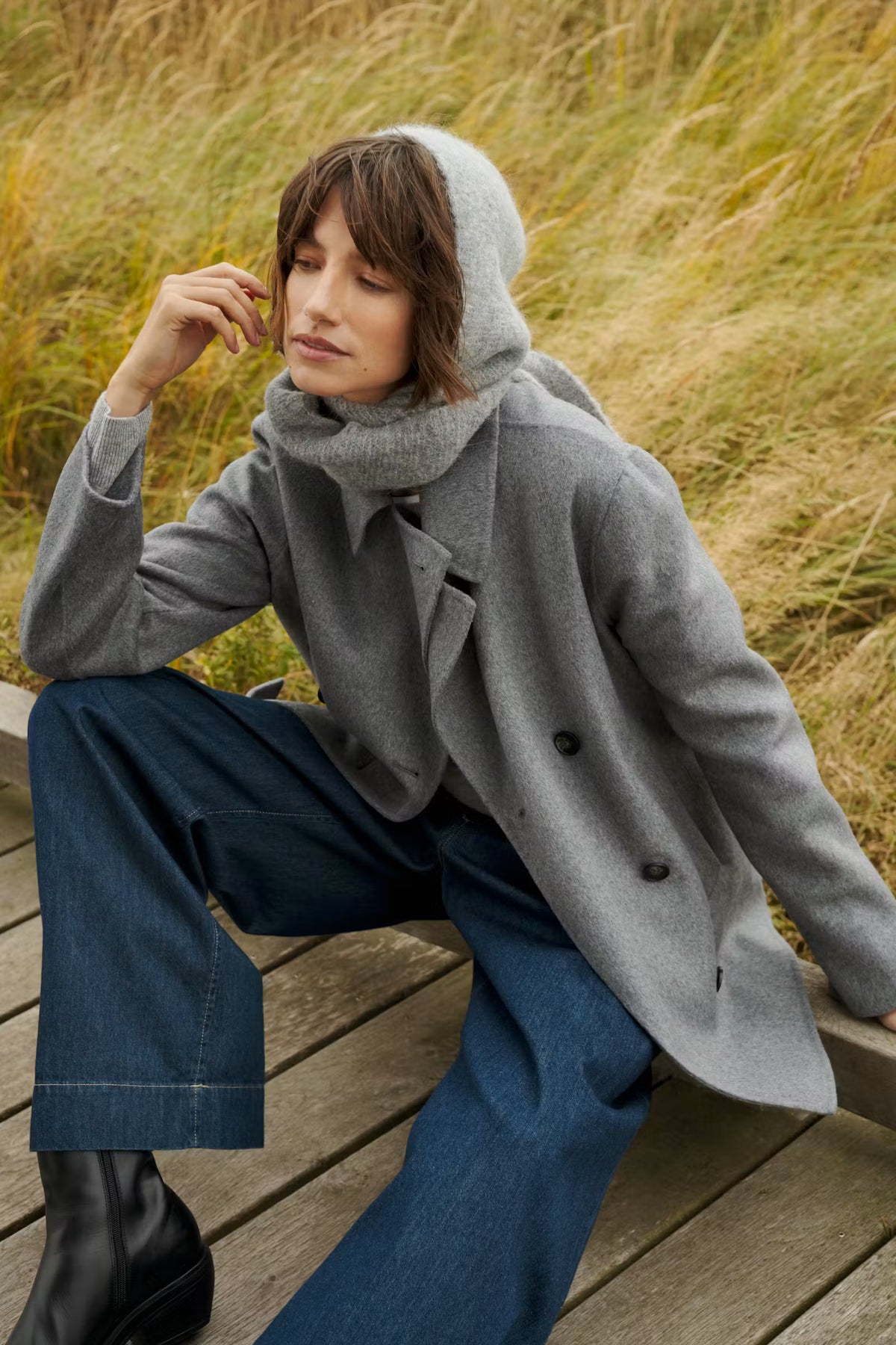 Charline Scarf - Steeple Gray Melange