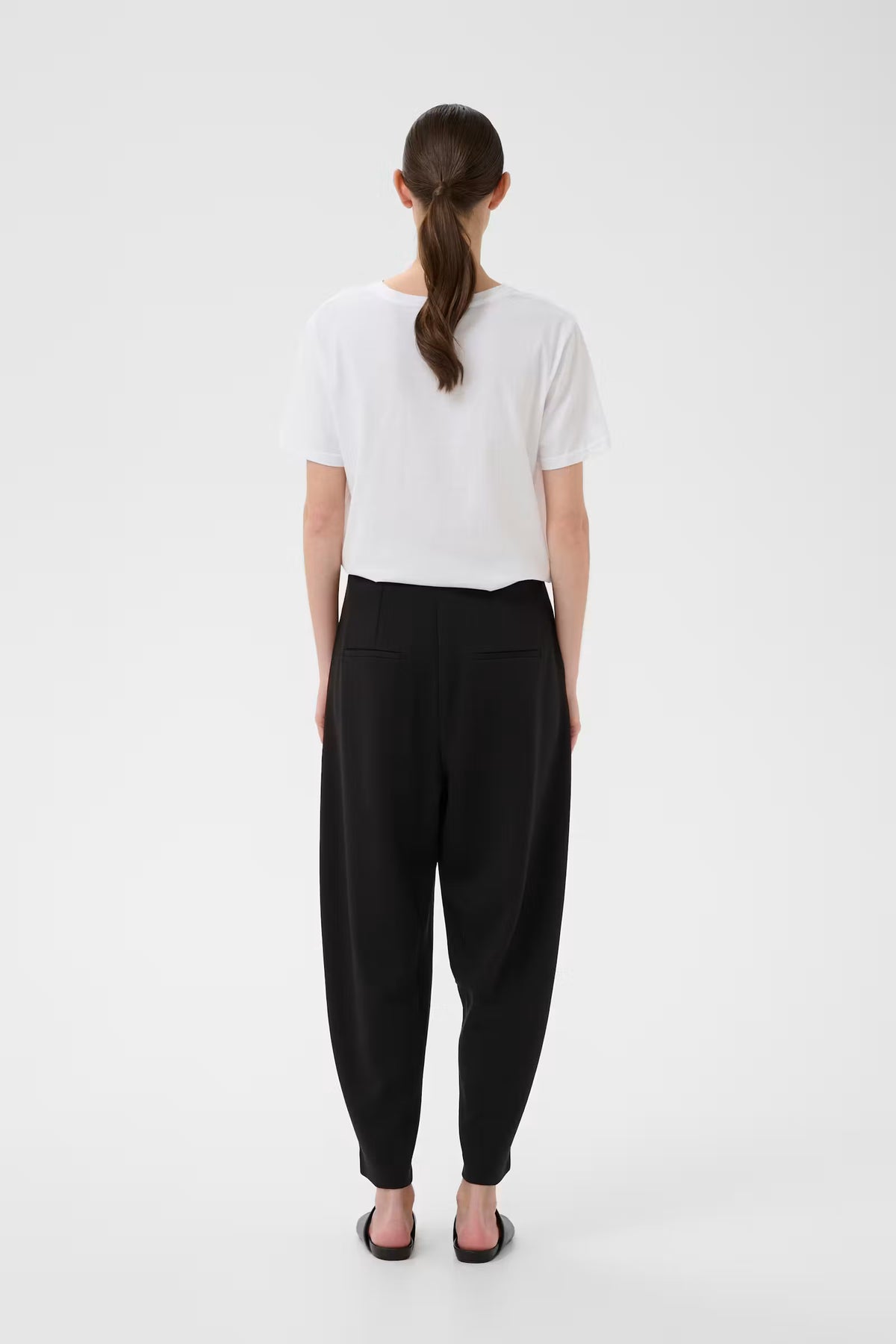 Pannie Barrel Trouser - Black