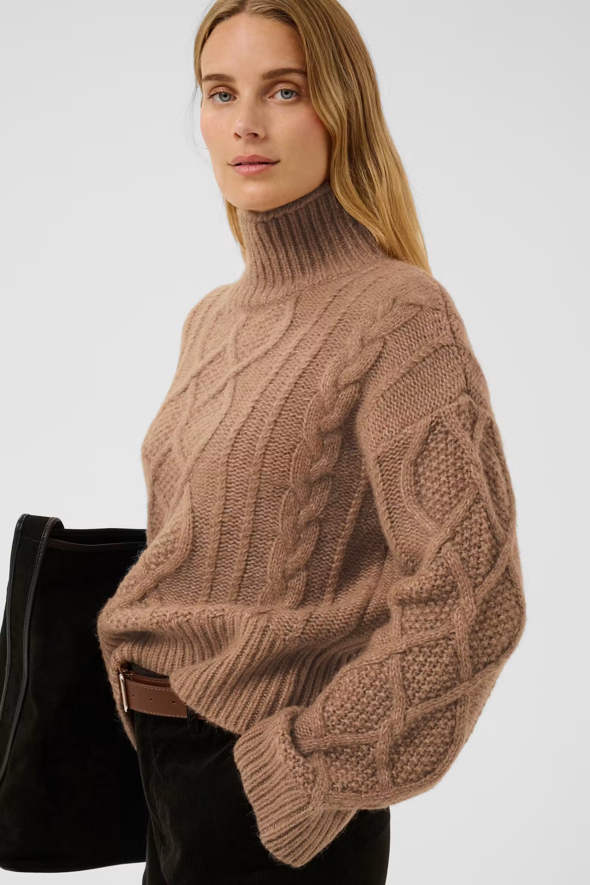 Channa Pullover - Medium Brown Melange
