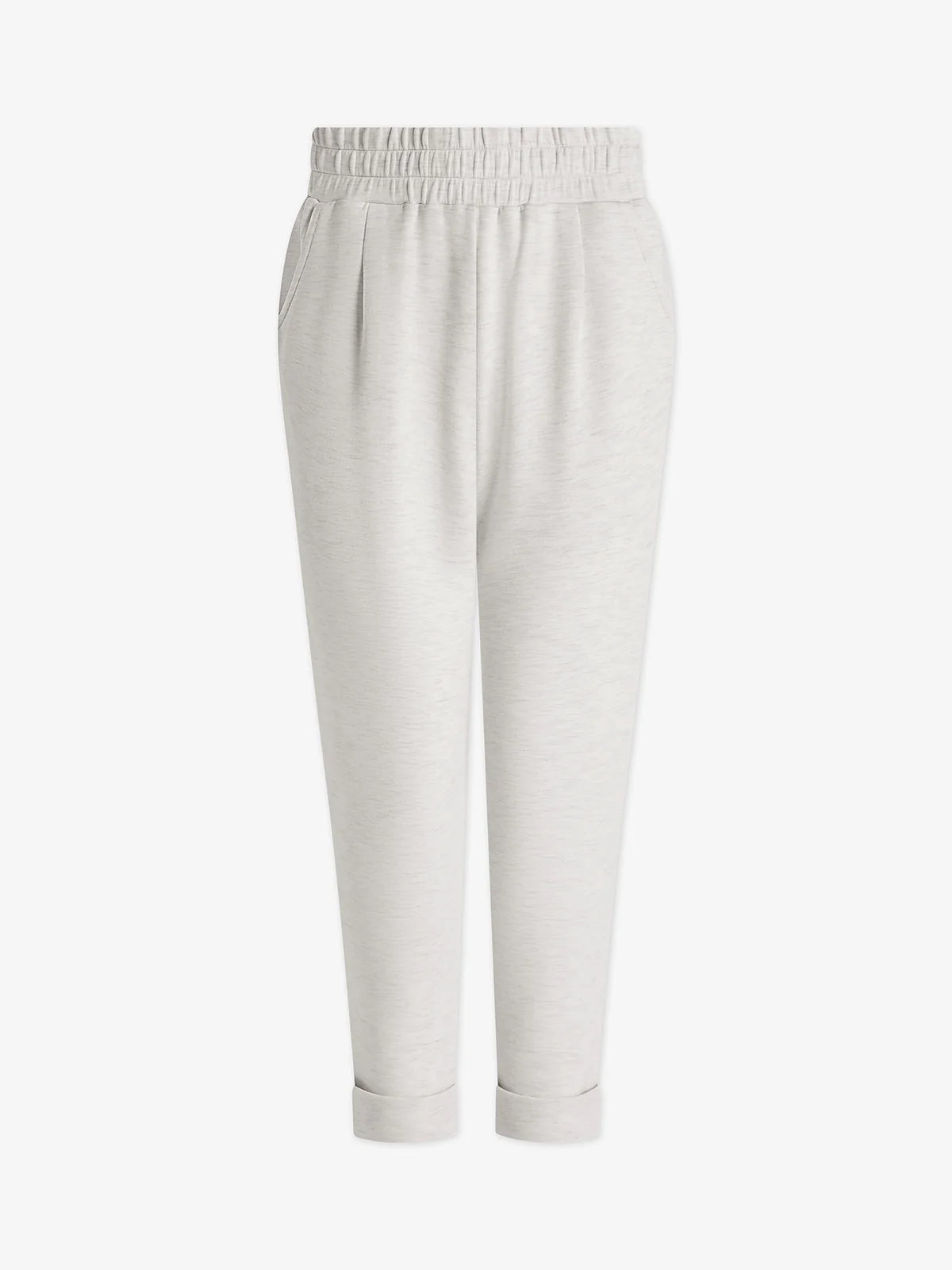 The Rolled Cuff Pant 28.5" - Ivory Marl