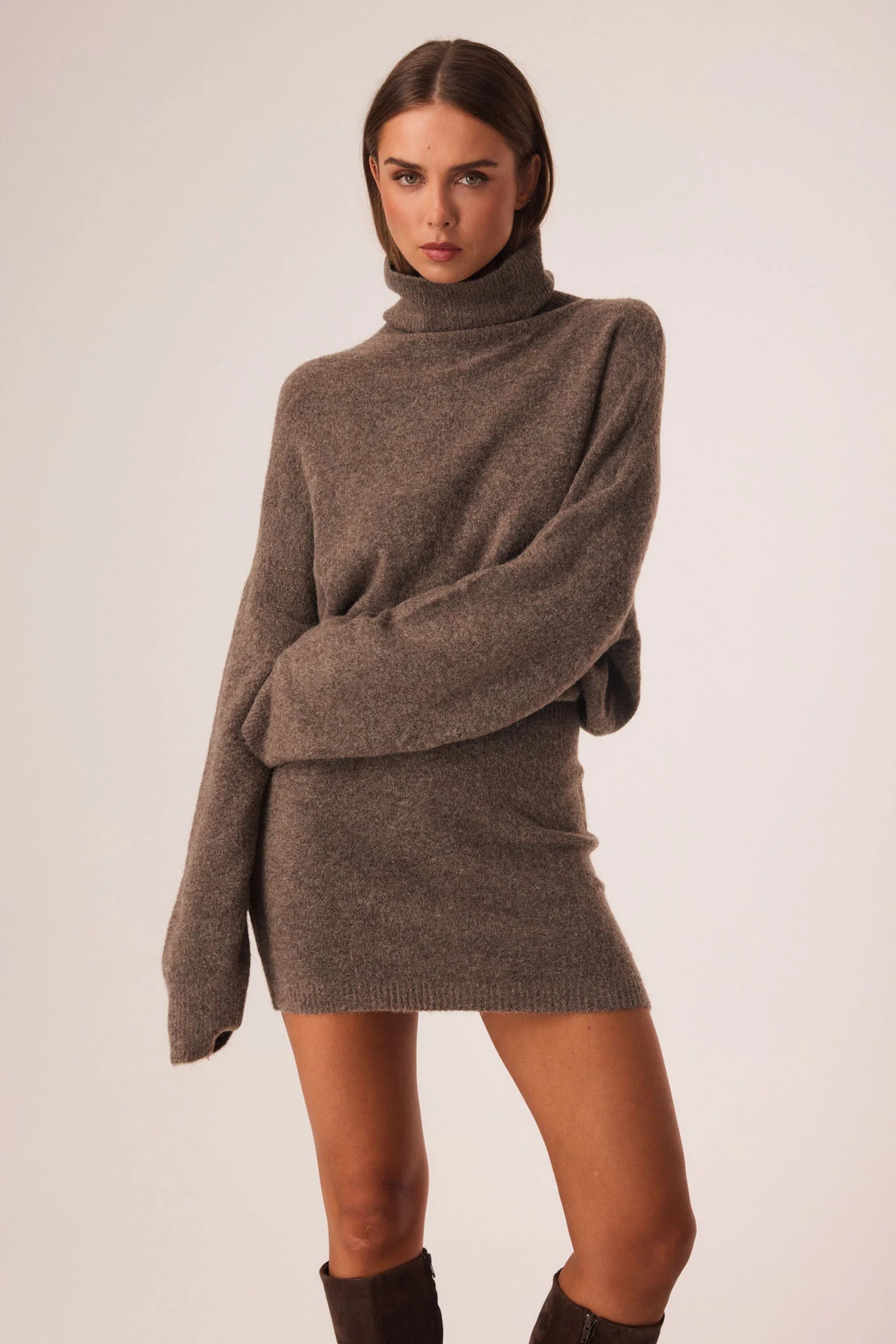 Marlowe Mini Dress – Oat Marle