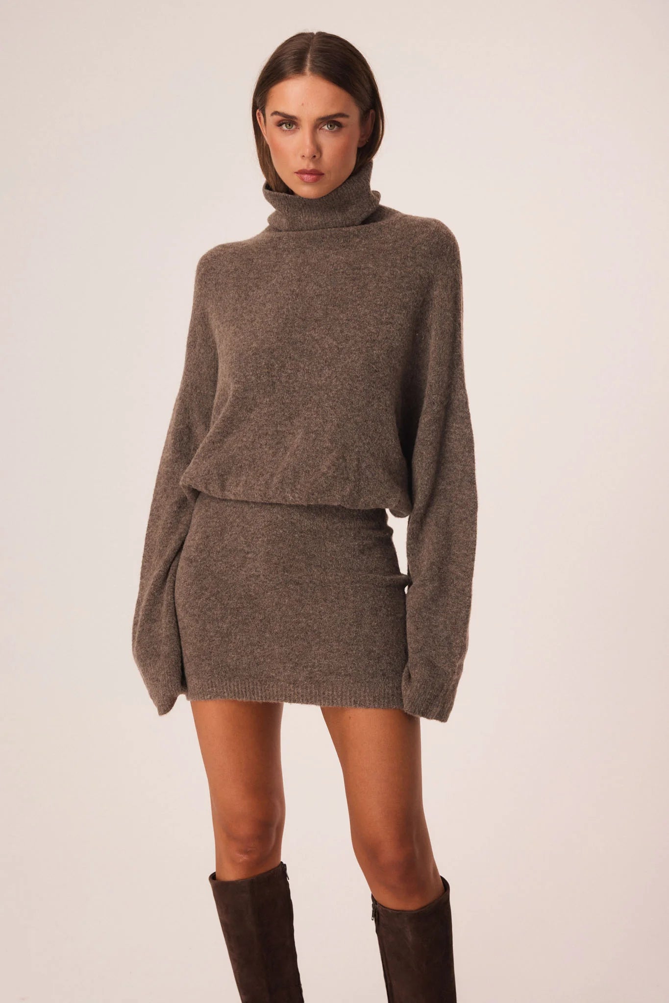 Marlowe Mini Dress – Oat Marle