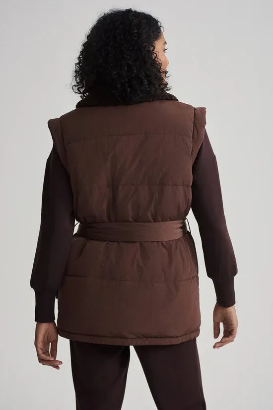 Lanville Reversible Gilet - Chestnut / Coffee Bean