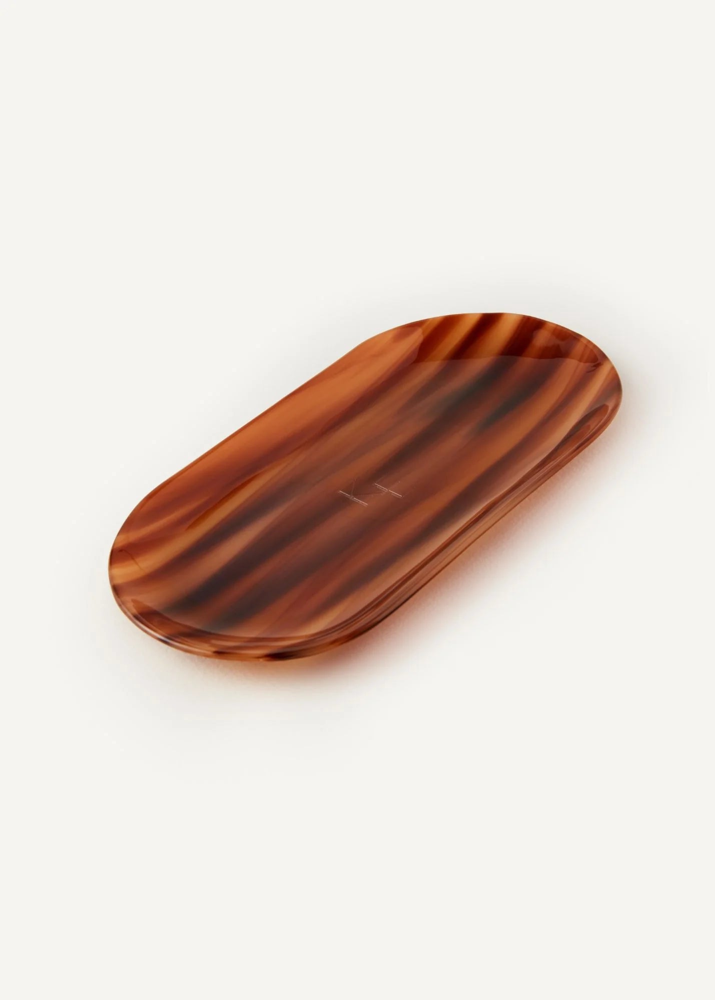 Kov Essentials Tray in Honey amber tones handmade cellulose acetate