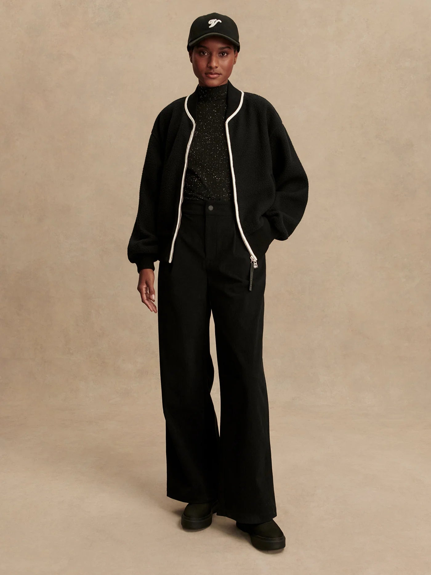 Hansley Fleece Jacket - Black