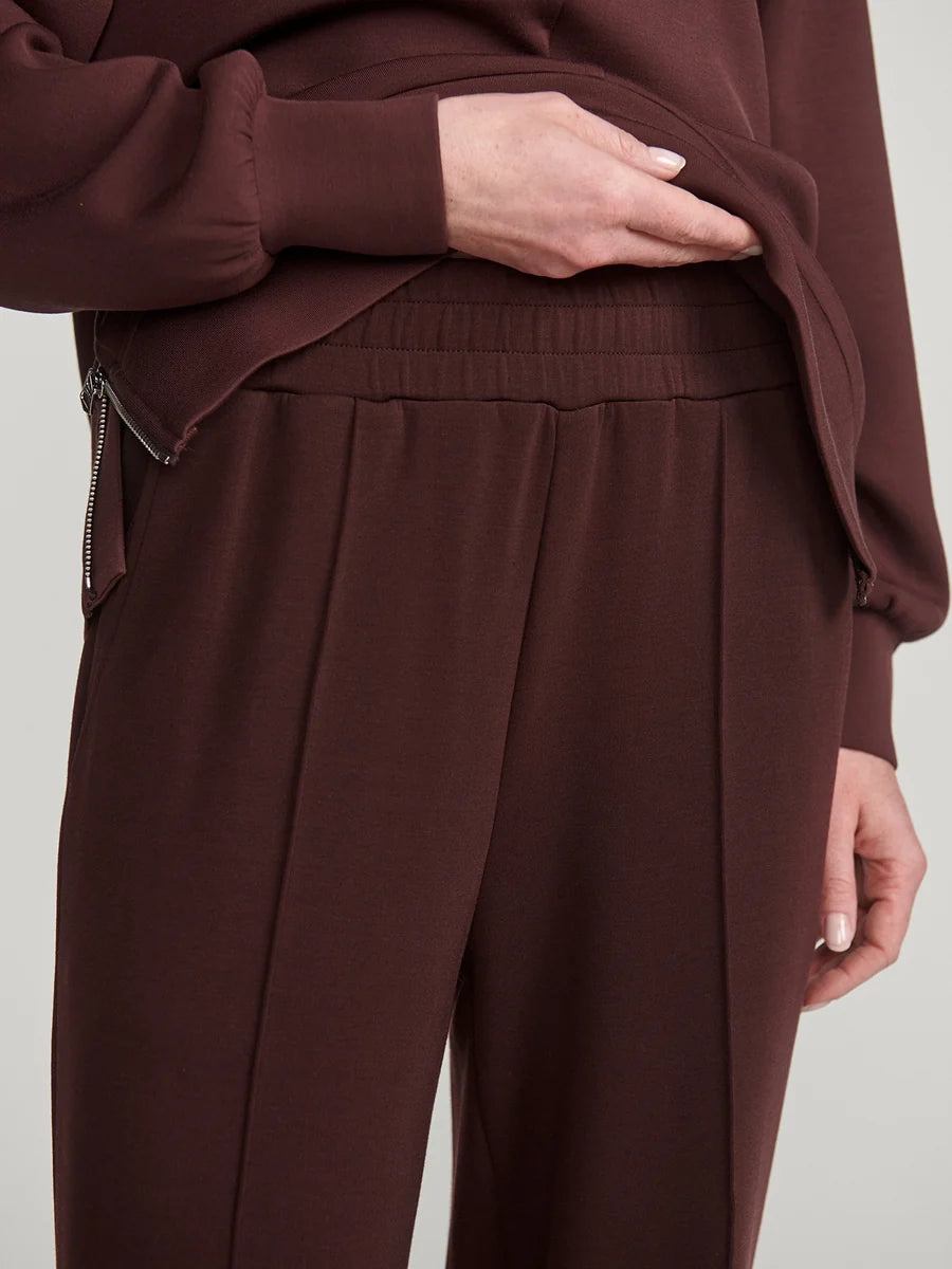 The Wide Leg Pant 30" - Deep Mahogany