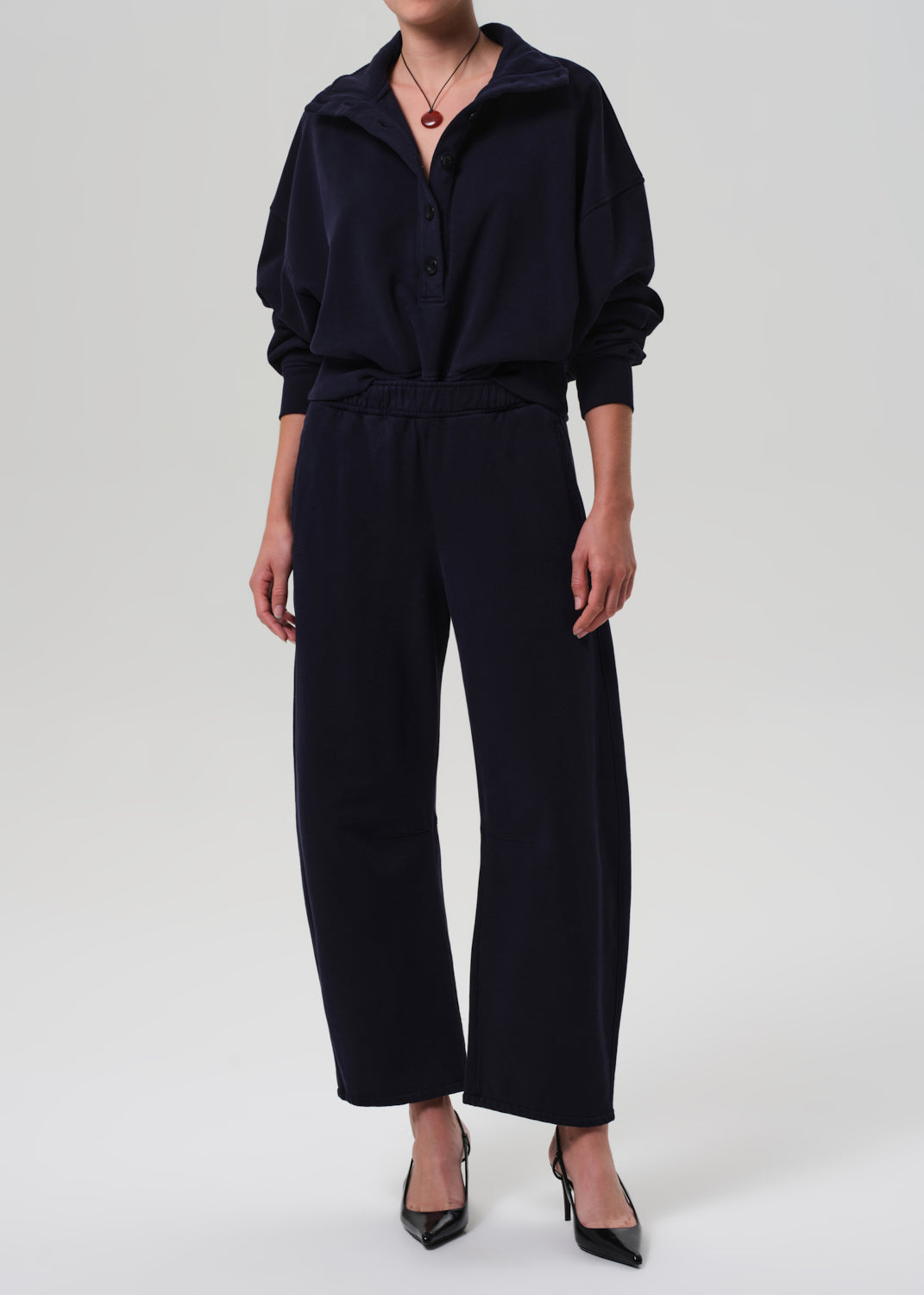 Mirelle Funnel Neck - Navy