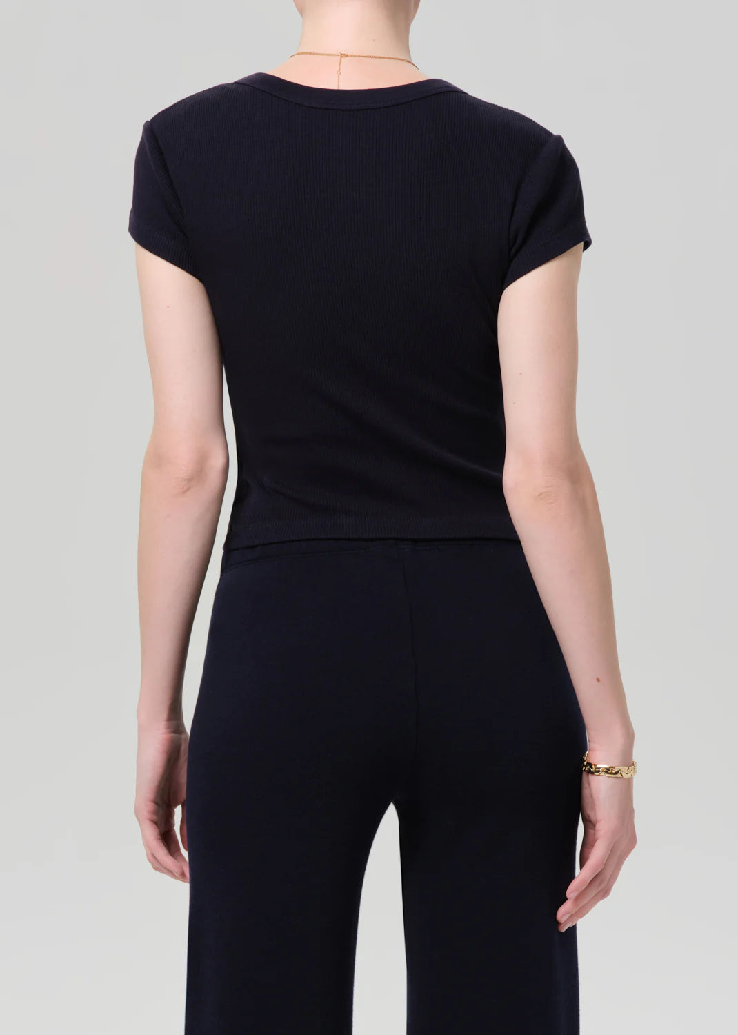 Tabi Short Sleeve Cardigan - Navy