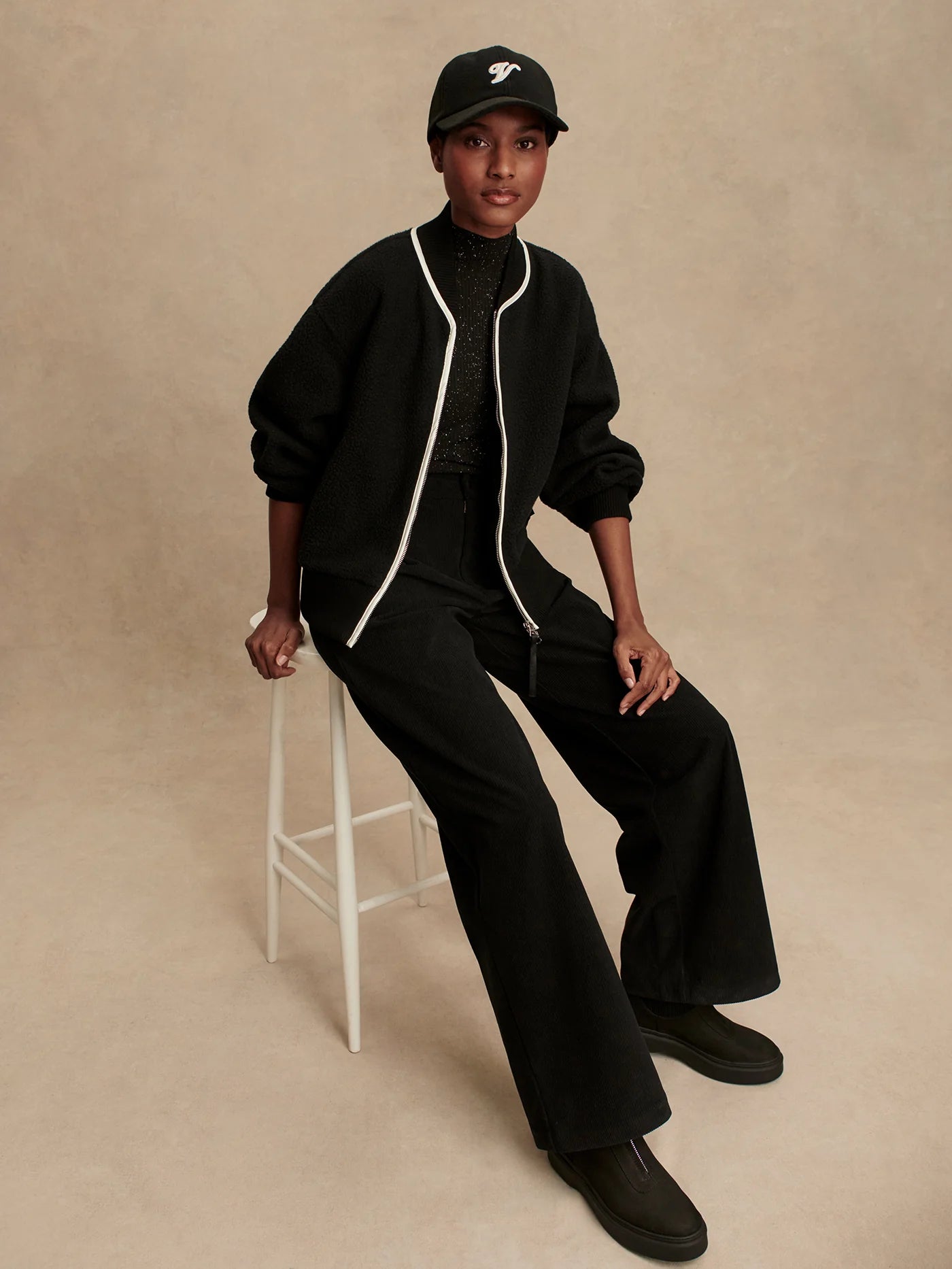 Hansley Fleece Jacket - Black