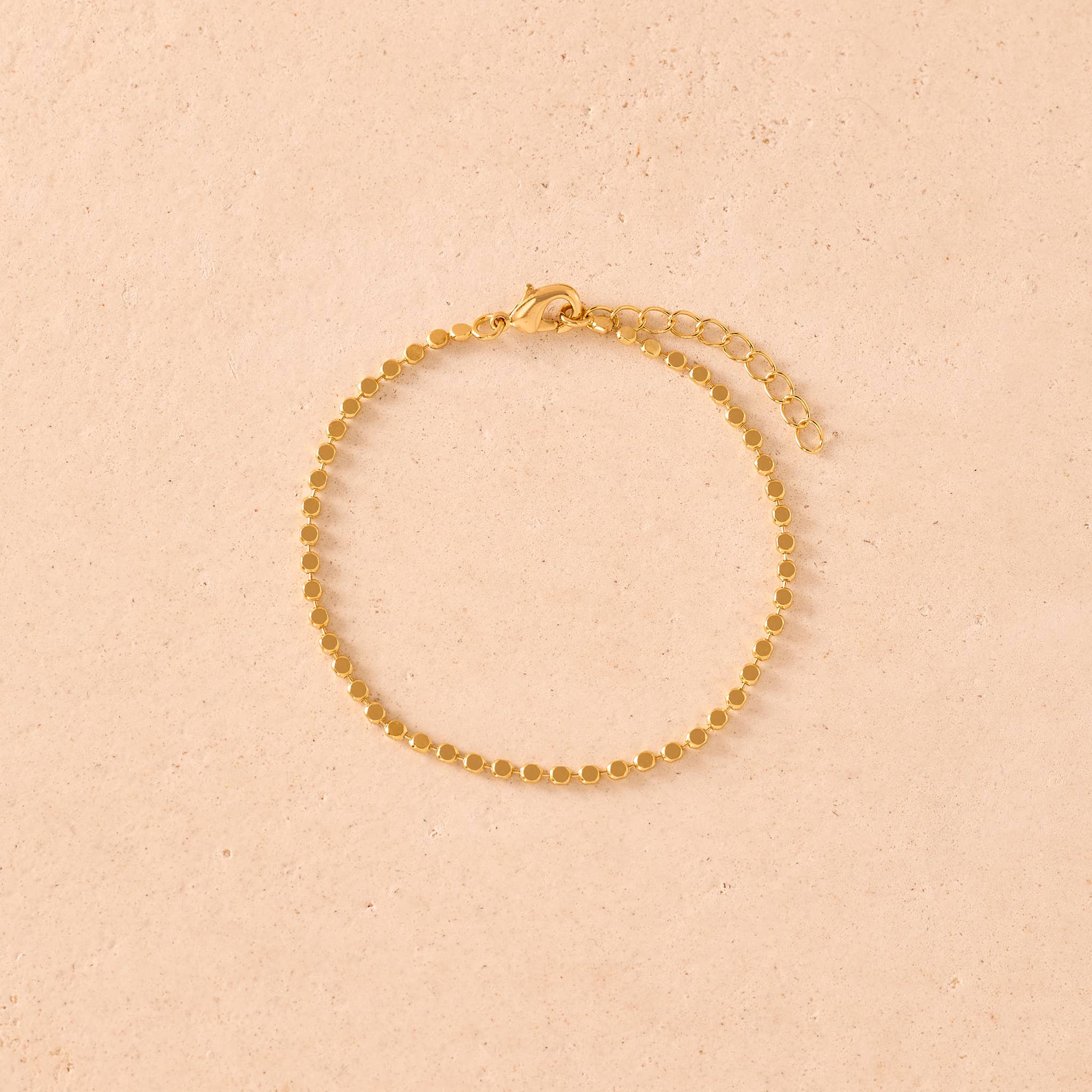 Agapée Anatole delicate gold chain bracelet with satin finish