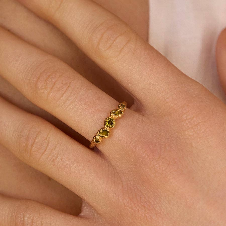 Koré Green Ring - Gold