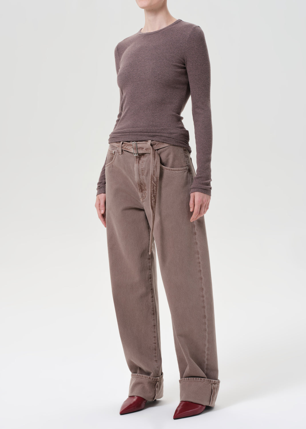 Delphi Slim Tee - Ceramic