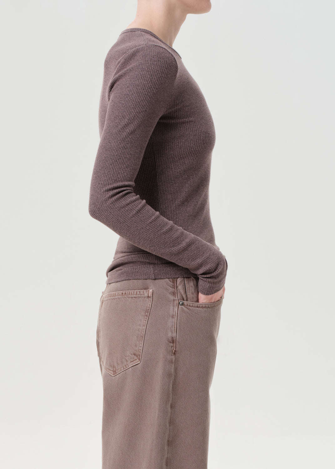 Delphi Slim Tee - Ceramic