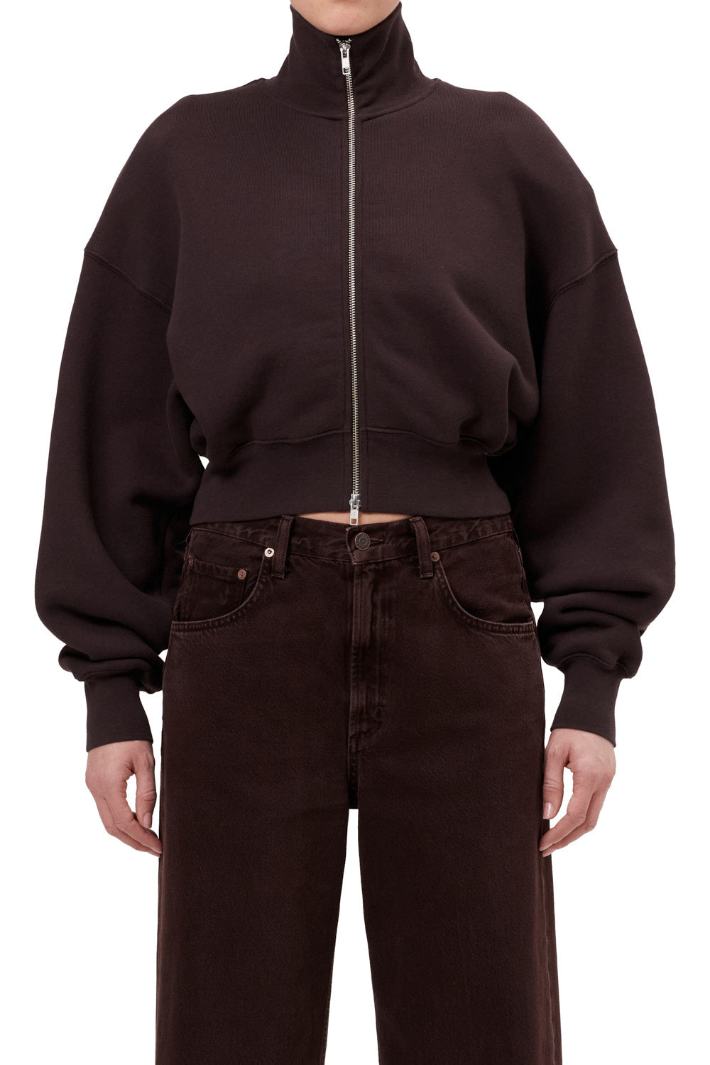 Darby Zip Up - Chocolate