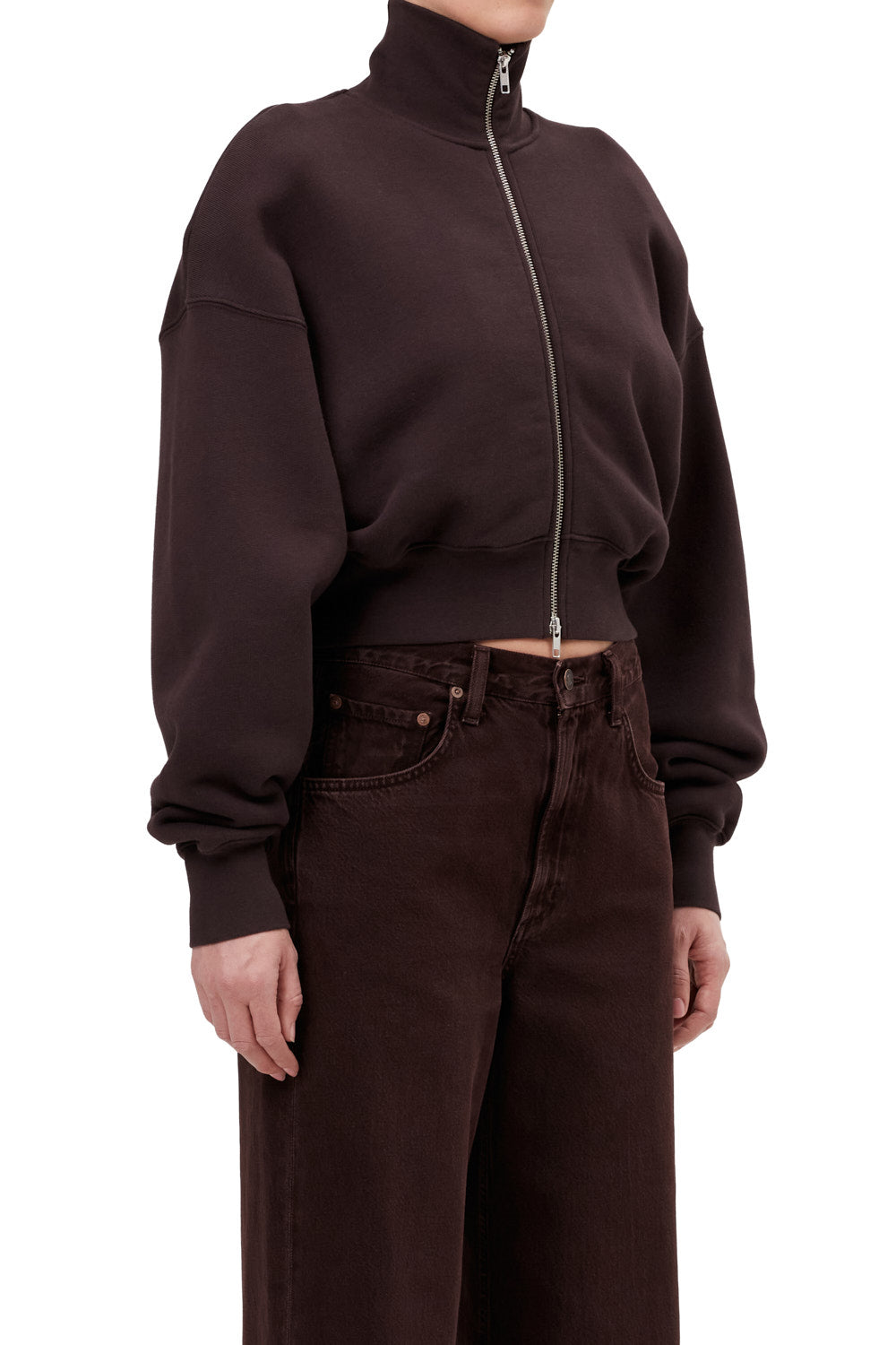 Darby Zip Up - Chocolate