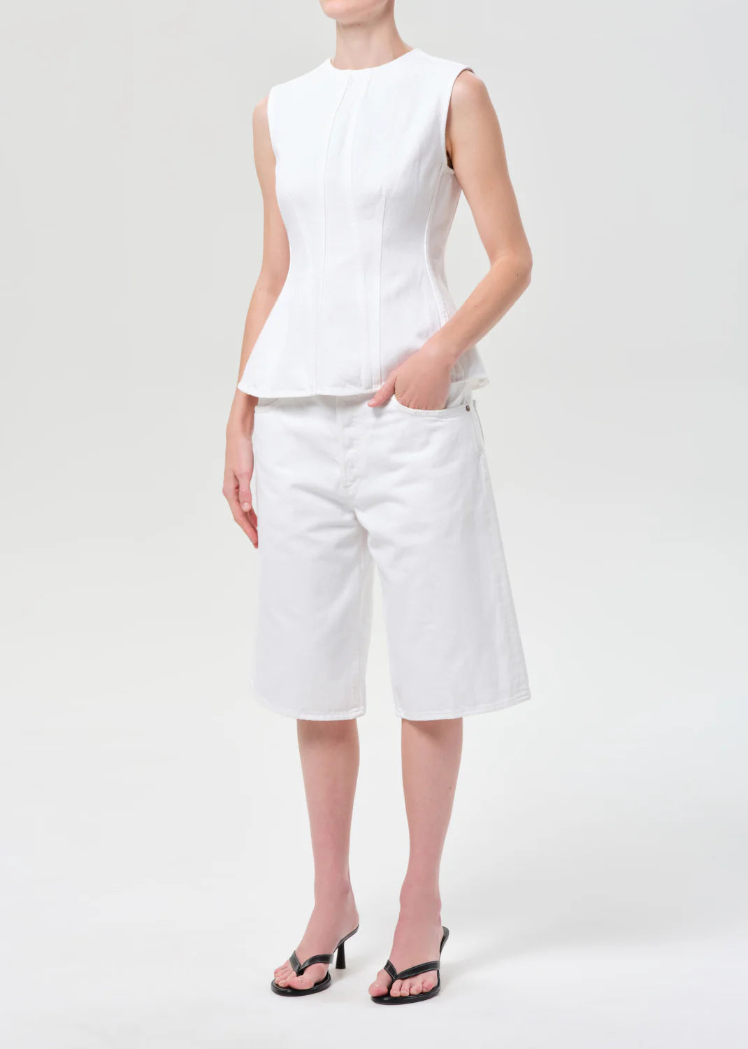 Corbin Denim Shell Shirt - Marshmallow