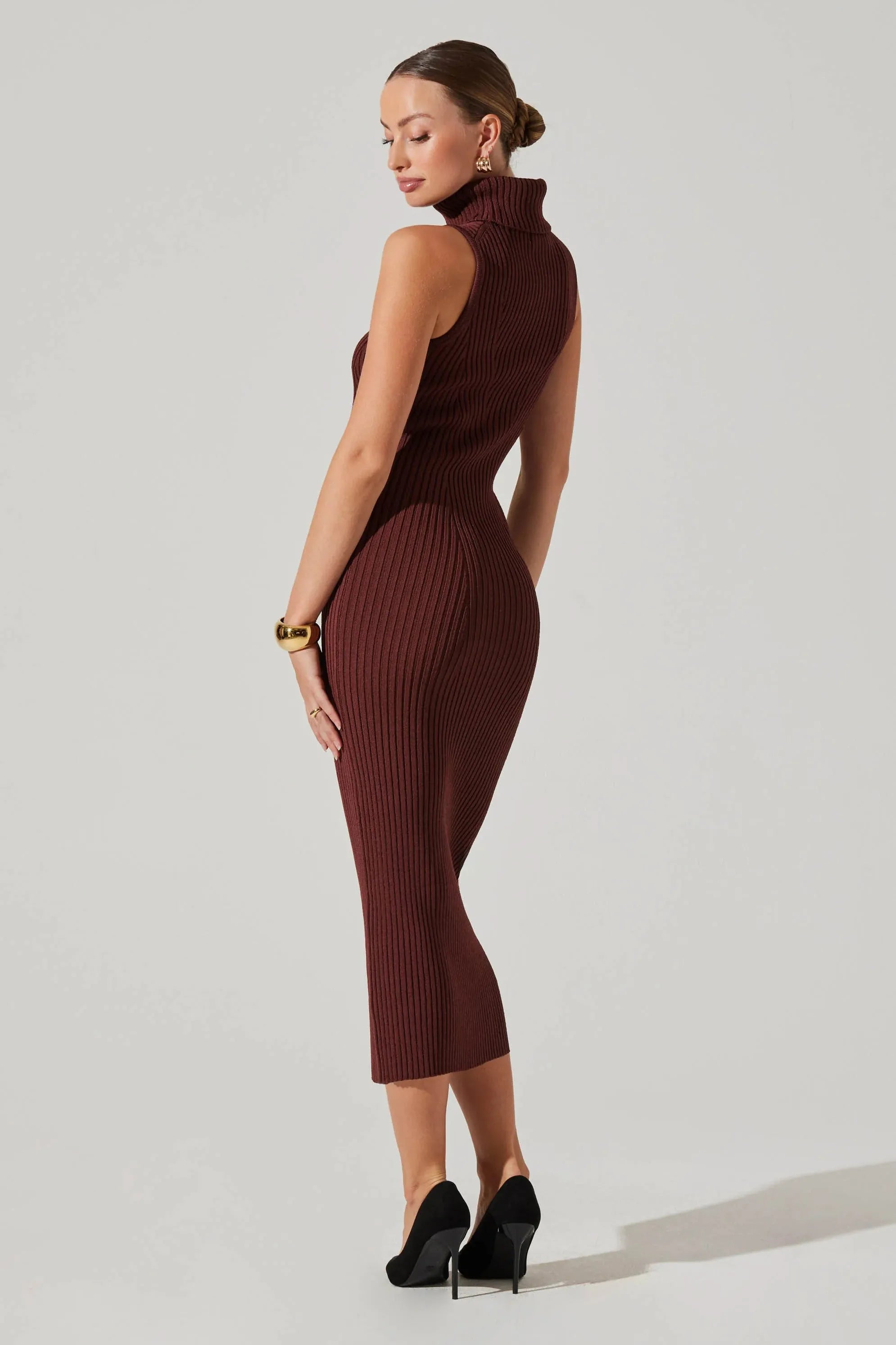 Channary Sweater Dress - Mulberry