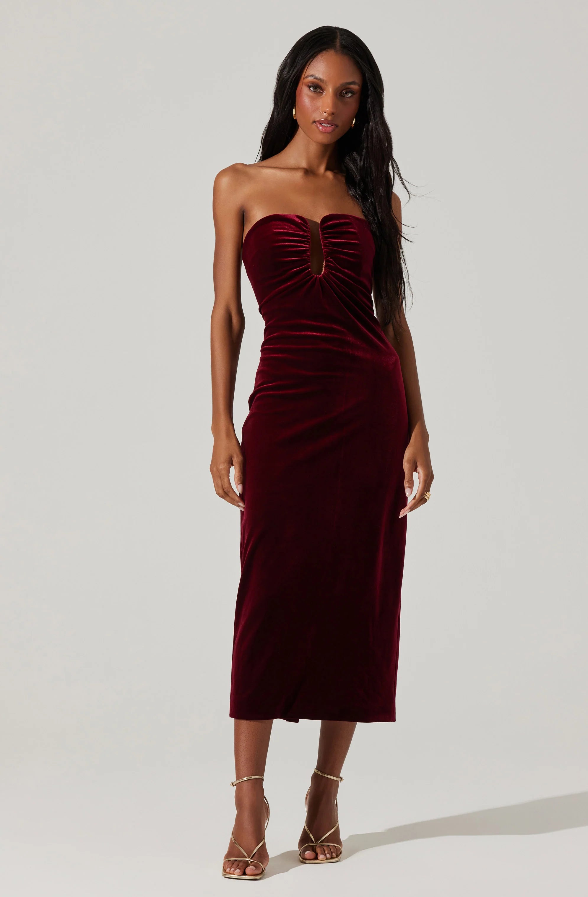 Arista Dress -  Wine